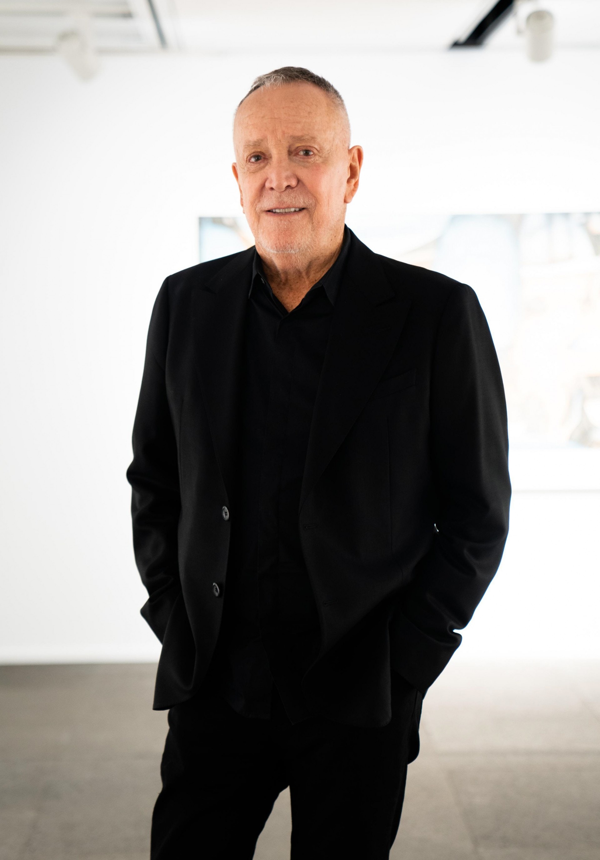 世界畫廊創辦人Fred Scholle。（吳鍾坤攝）