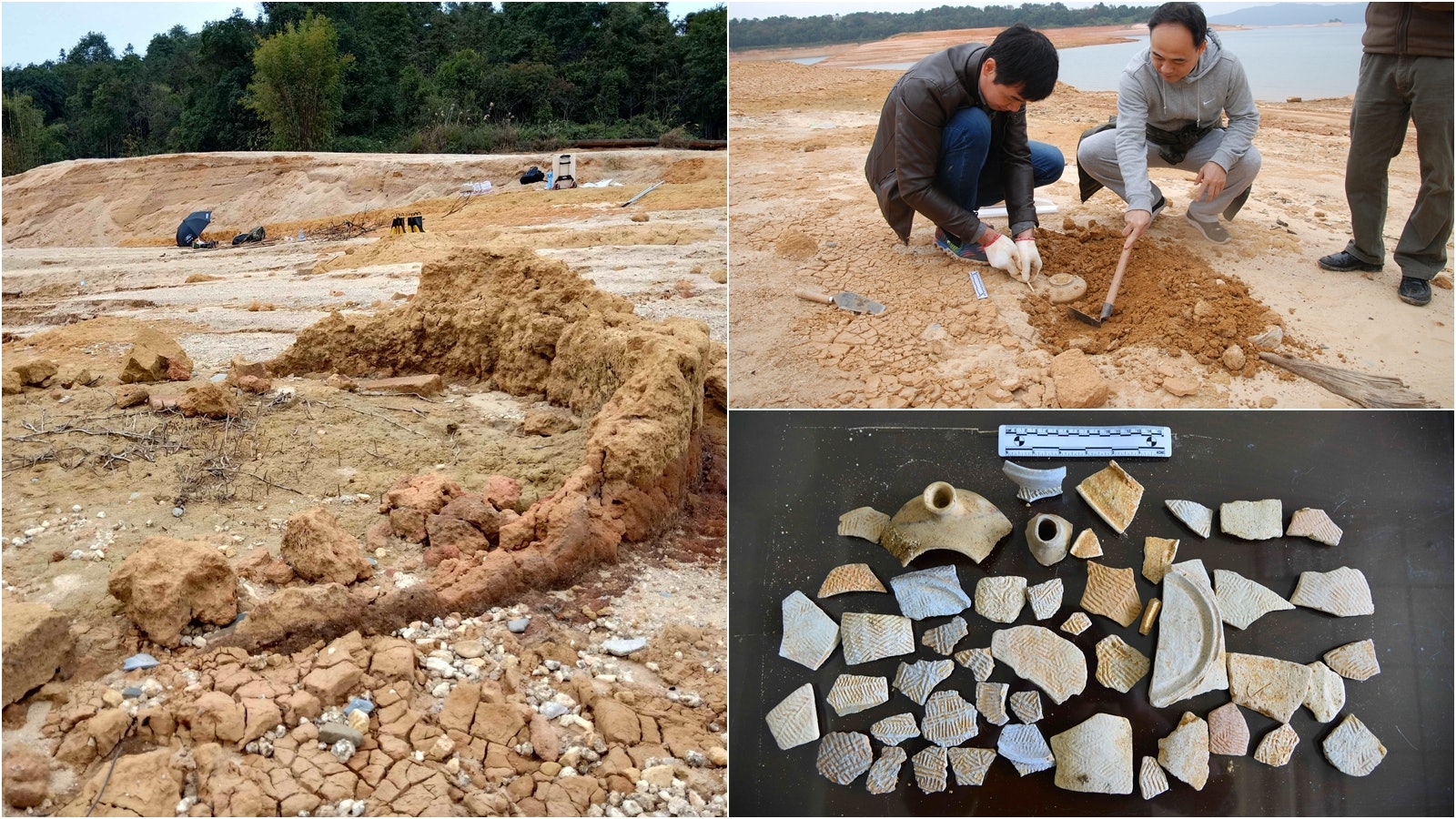 【圖輯】河源萬綠湖水位降八古窯重見天日 橫跨新石器時代至明代 【圖輯】河源萬綠湖水位降八古窯重見天日 橫跨新石器時代至明代