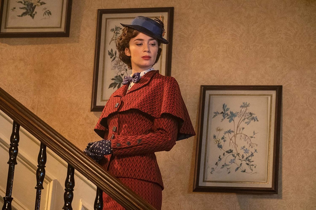 由金球獎女星艾美莉賓特（Emily Blunt）飾演的Mary Poppins，帶着她的魔法再度跟大家見面。（網上圖片）