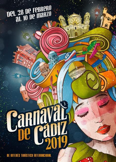 2019年Cadiz狂歡節海報（Cadiz官網）