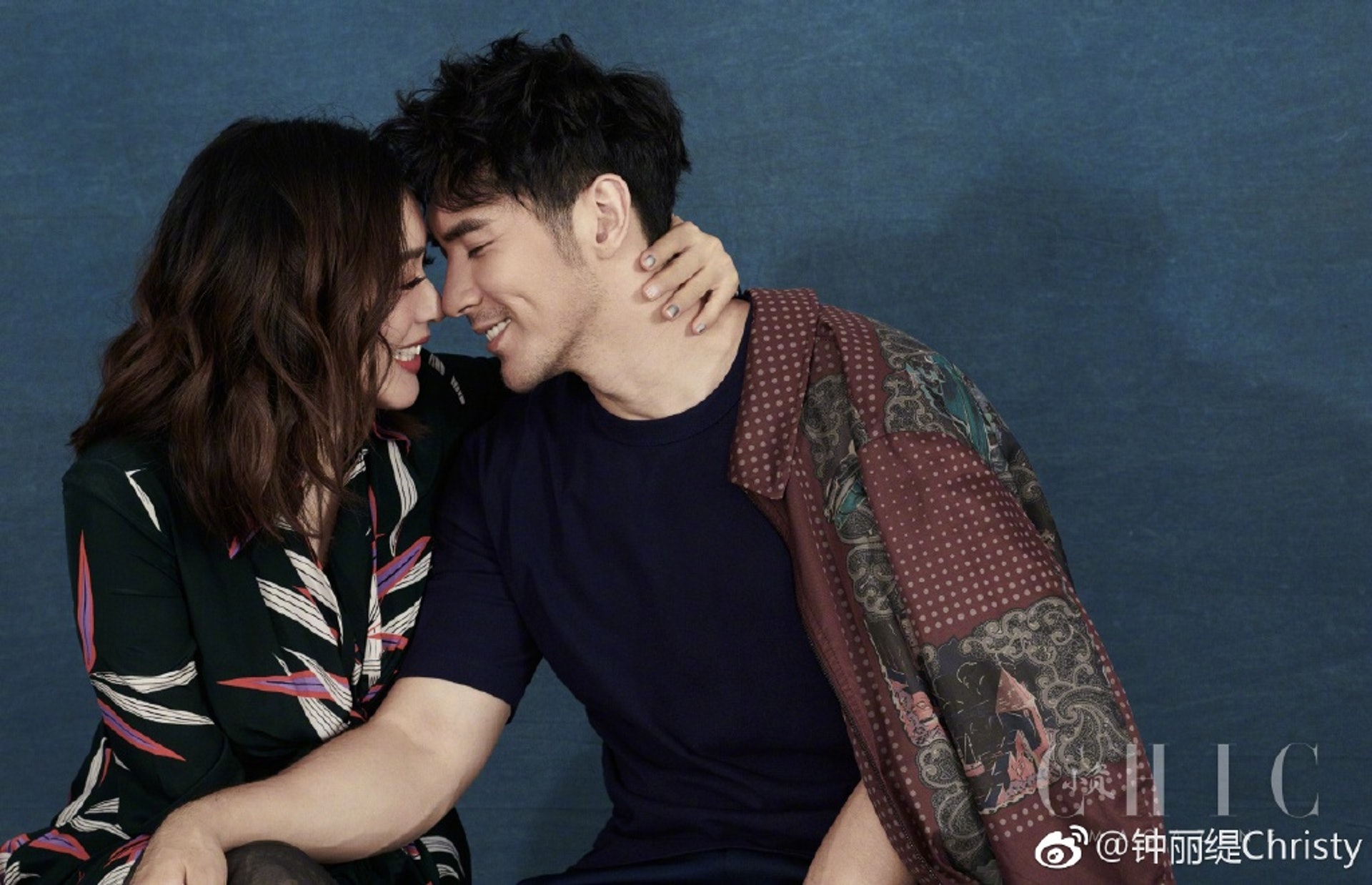 鍾麗緹與老公張倫碩年紀相差12歲,這段姊弟戀不被外界看好,但無損夫妻感情。(微博圖片) 鍾麗緹與老公張倫碩年紀相差12歲,這段姊弟戀不被外界看好,但無損夫妻感情。(微博圖片)