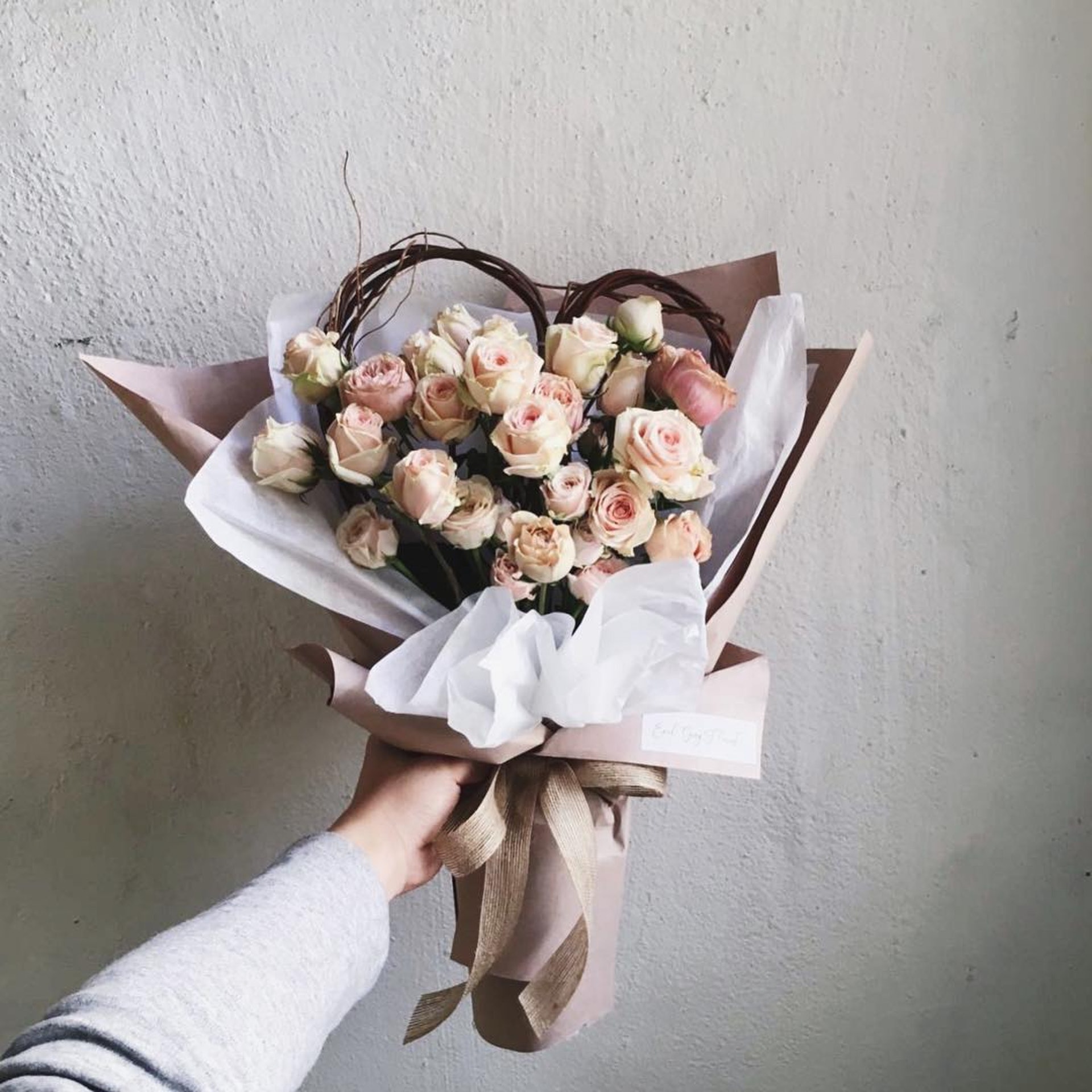 心型花束$780(Instagram:earlgrey.florist) 心型花束$780(Instagram:earlgrey.florist)