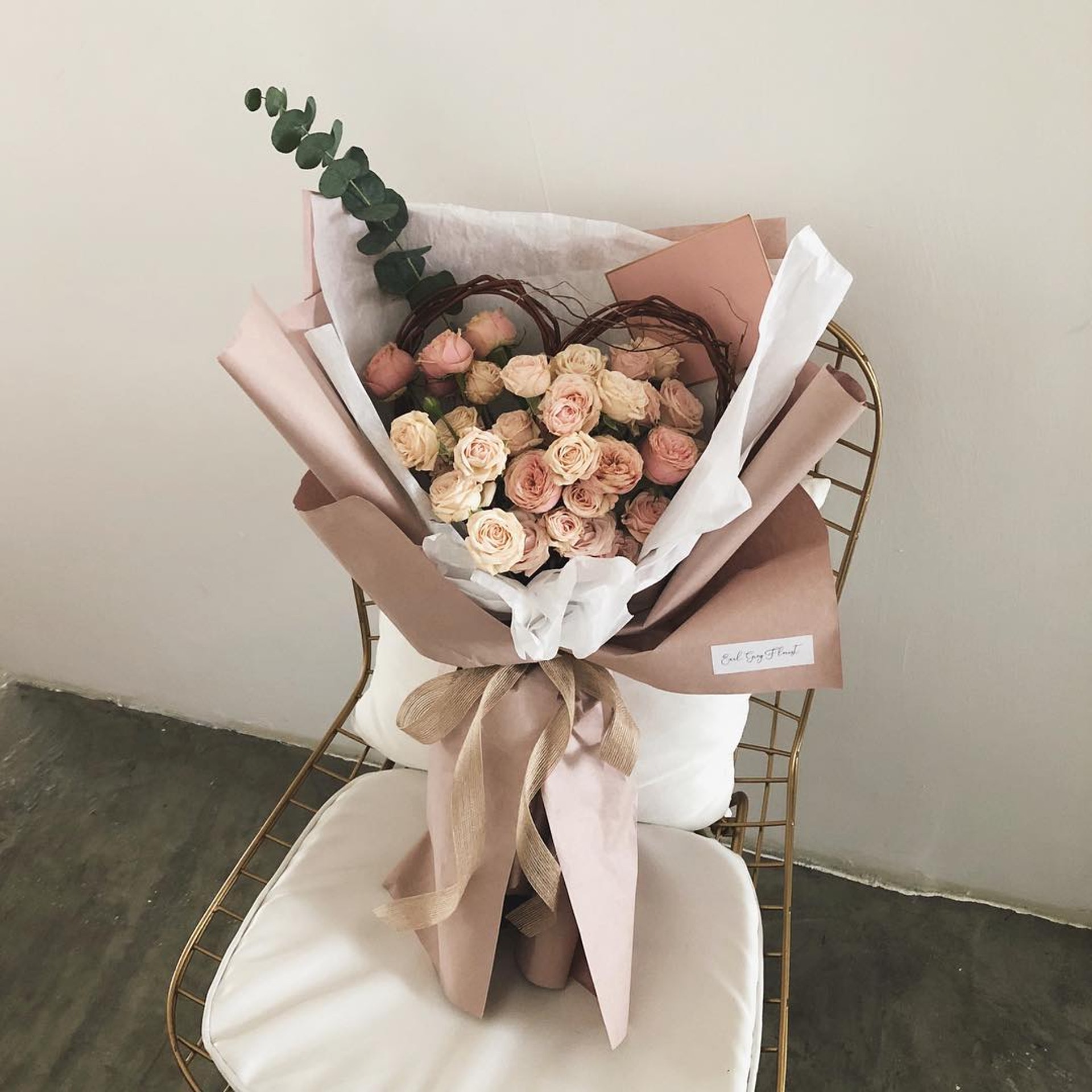 心型花束$780(Instagram:earlgrey.florist) 心型花束$780(Instagram:earlgrey.florist)