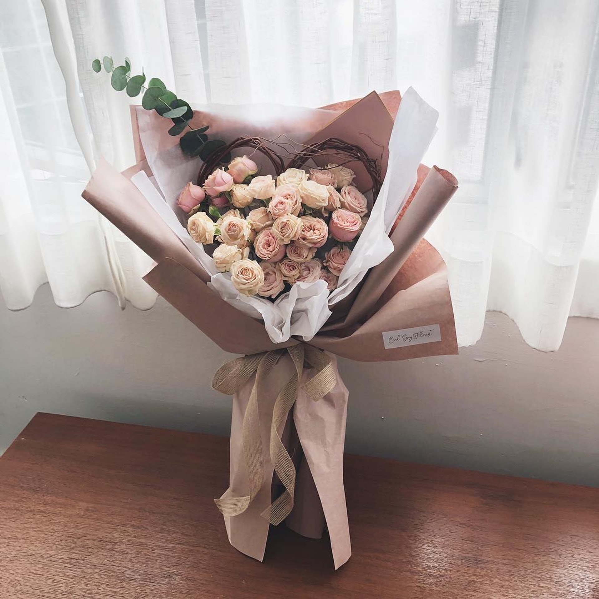 心型花束$780(Instagram:earlgrey.florist) 心型花束$780(Instagram:earlgrey.florist)
