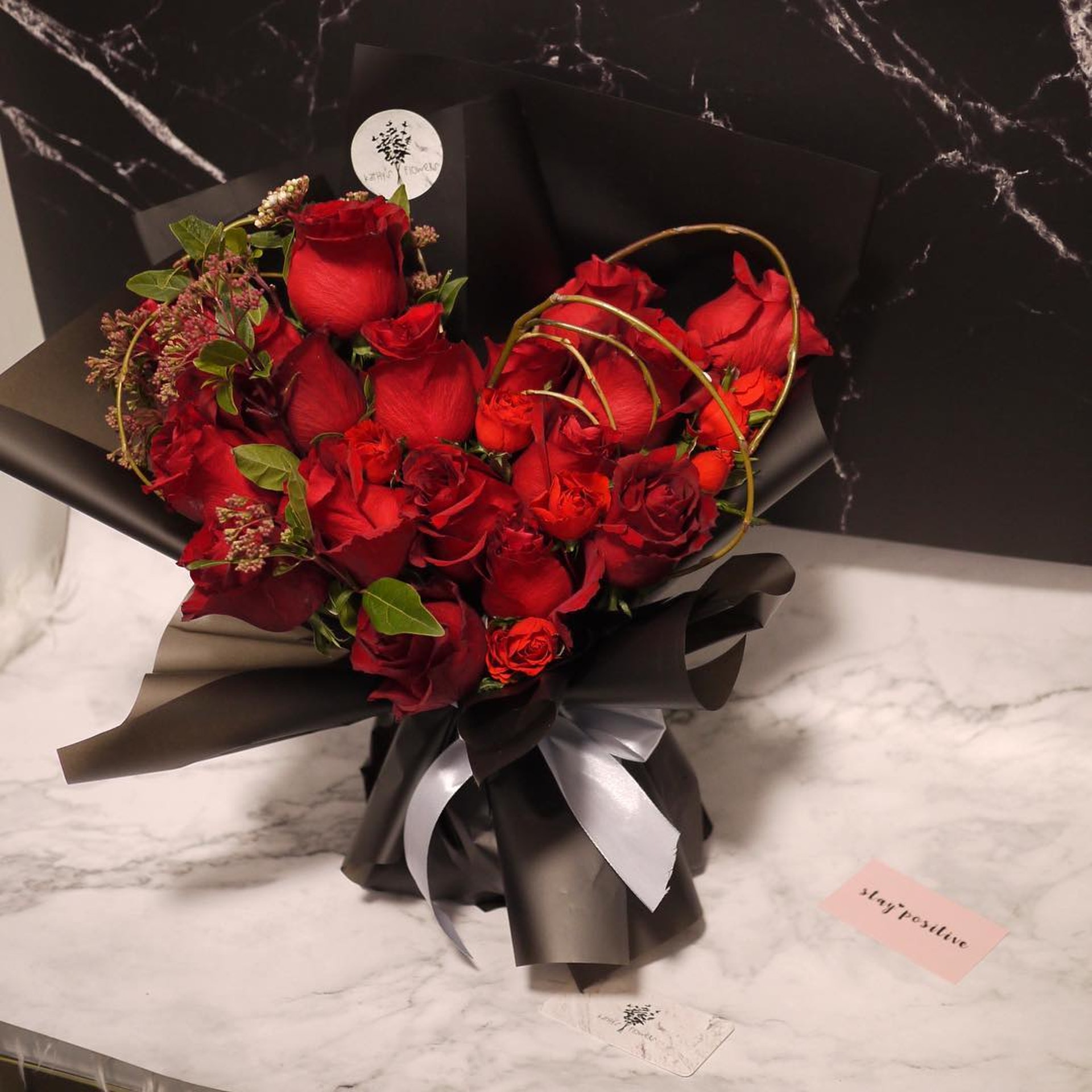 心型花束$880(Instagram:kathysflowers) 心型花束$880(Instagram:kathysflowers)
