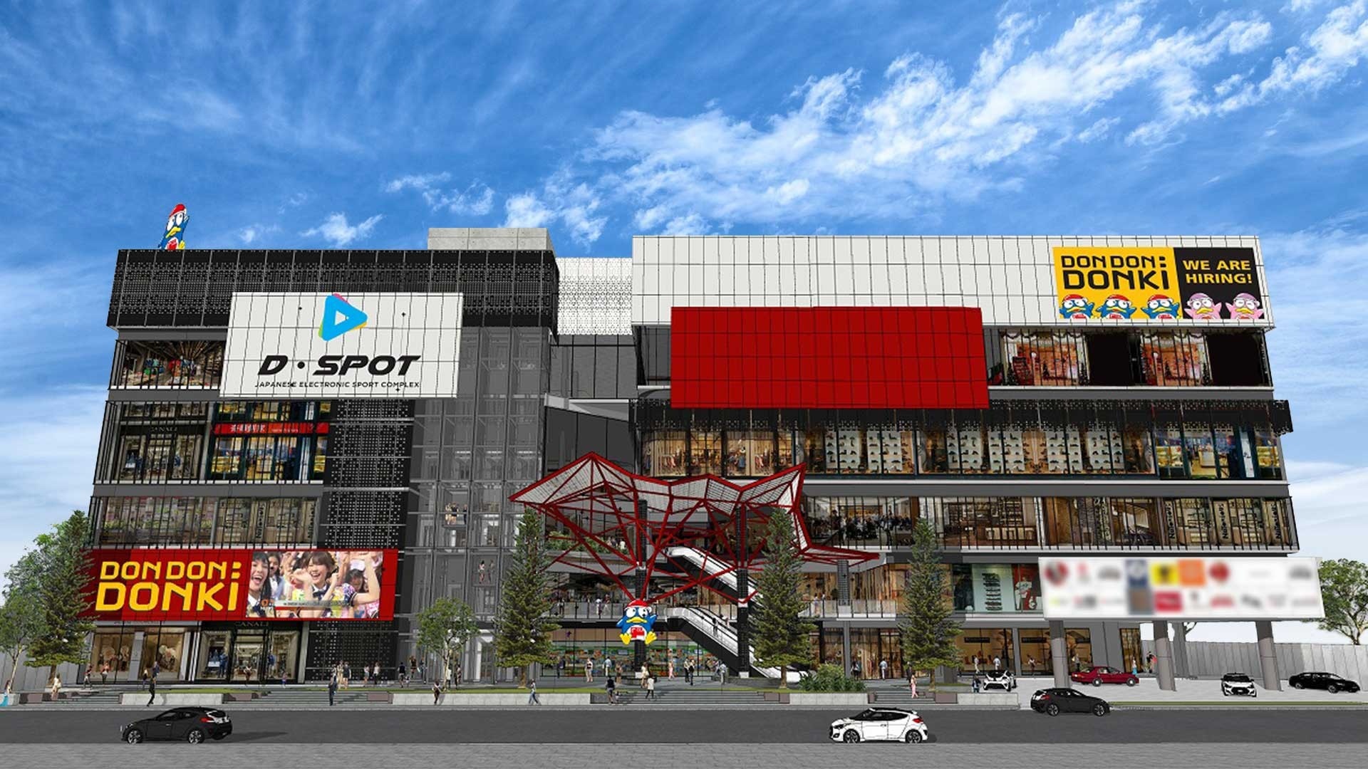 建築特色偏向日系風，在曼谷市內別樹一格。（圖片來源︰Donki Mall Thonglor@FB）