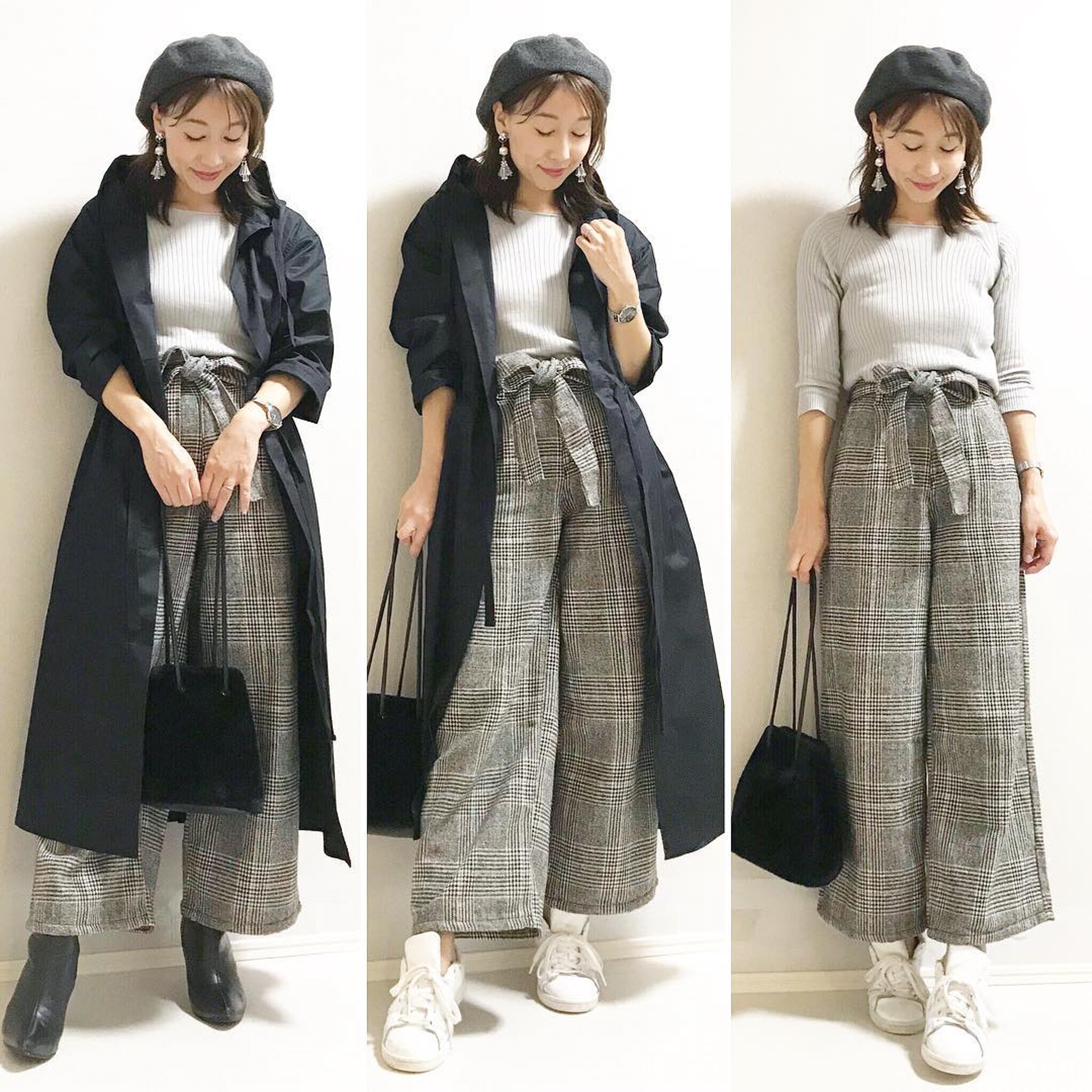 嬌小女生想要顯高,必定要選擇高腰款式。(reikotokiyoshi@Instagram)