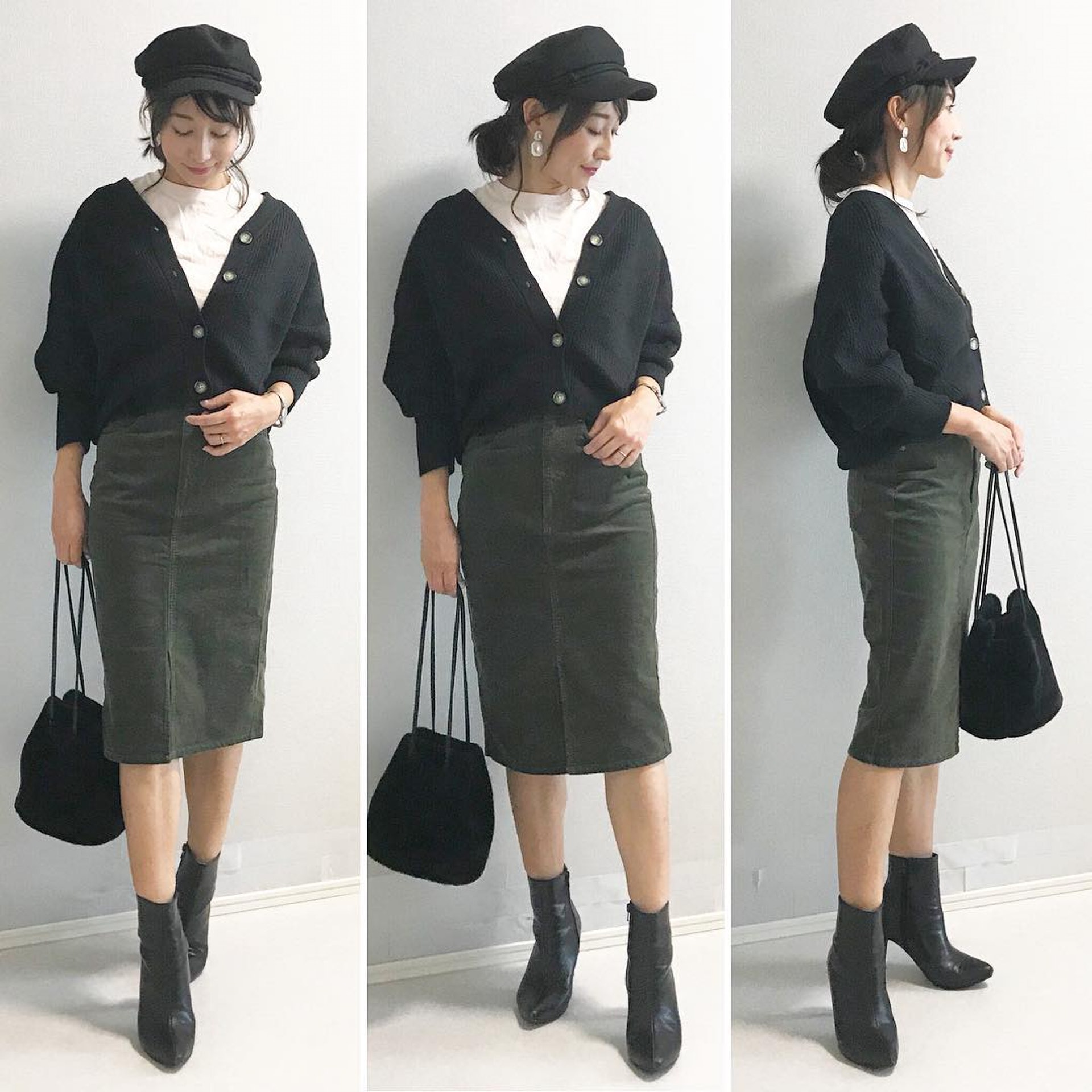 穿上外套時，只需掌握一個小技巧就能顯高、顯瘦了。(reikotokiyoshi@Instagram)