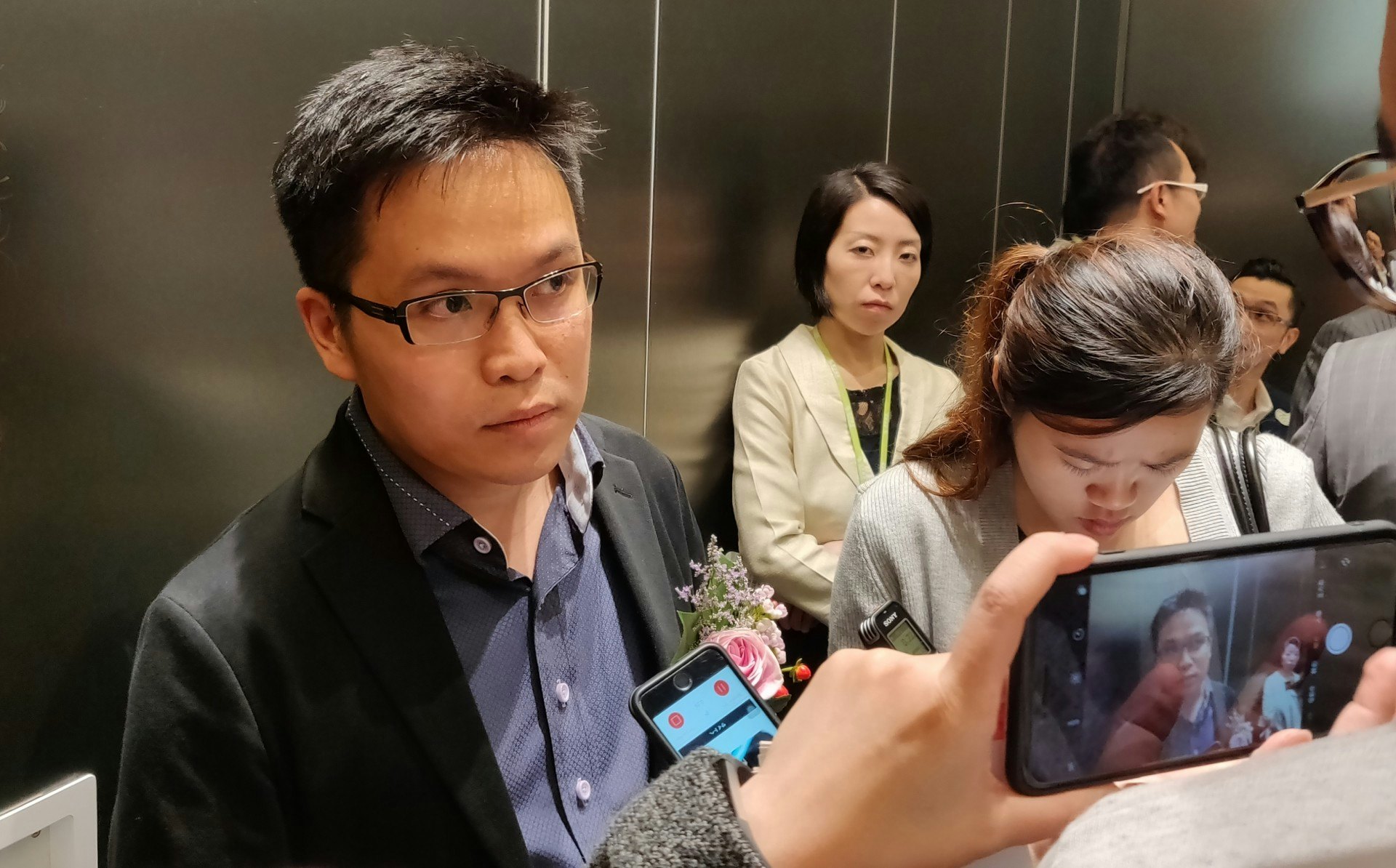何啟祥指雲業務增長強勁,未受美國禁用事件影響。(許世豪攝) 何啟祥指雲業務增長強勁,未受美國禁用事件影響。(許世豪攝)
