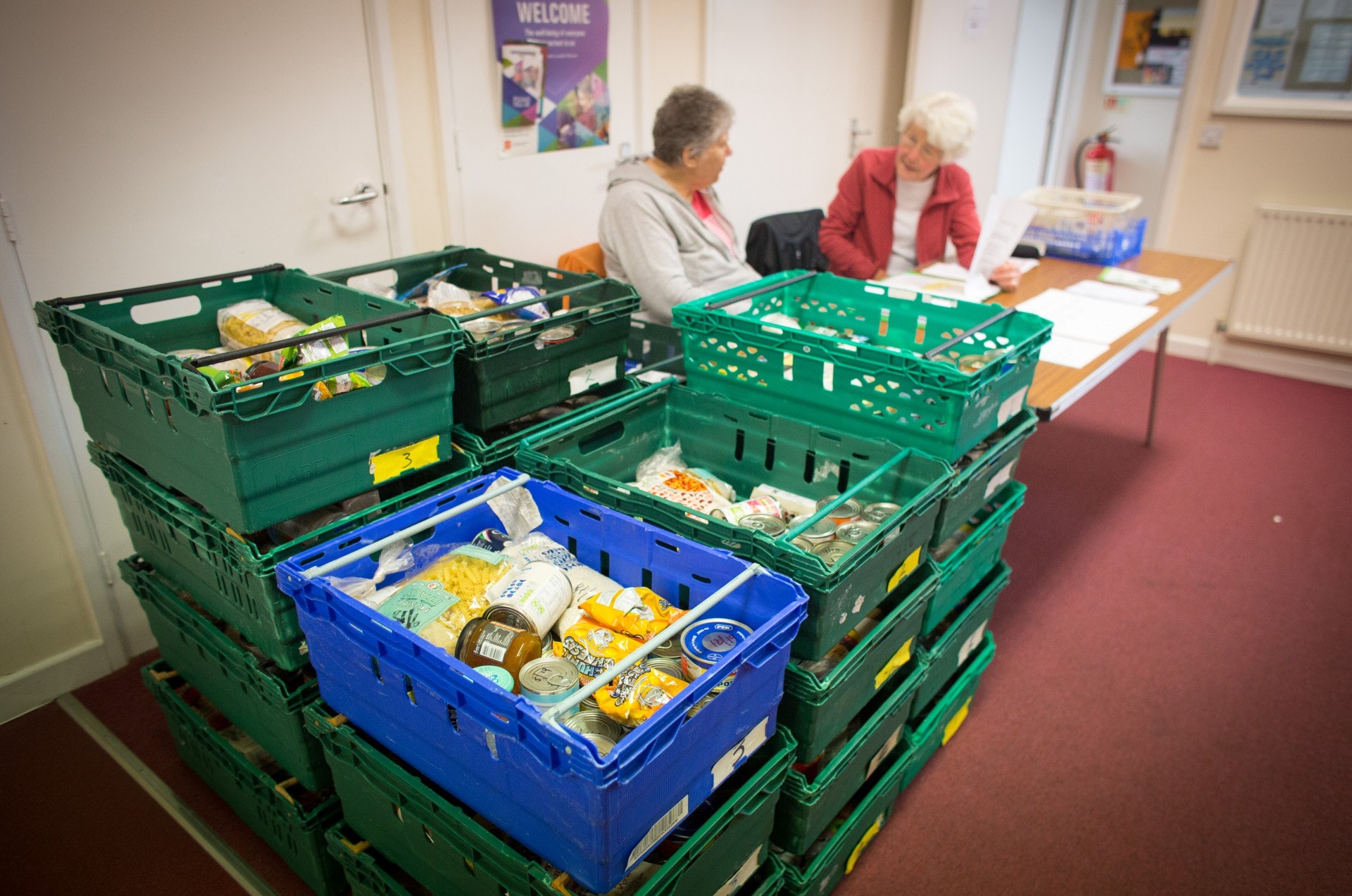 英國目前約有370萬人需依靠食物銀行過活。(Getty Images) 英國目前約有370萬人需依靠食物銀行過活。(Getty Images)