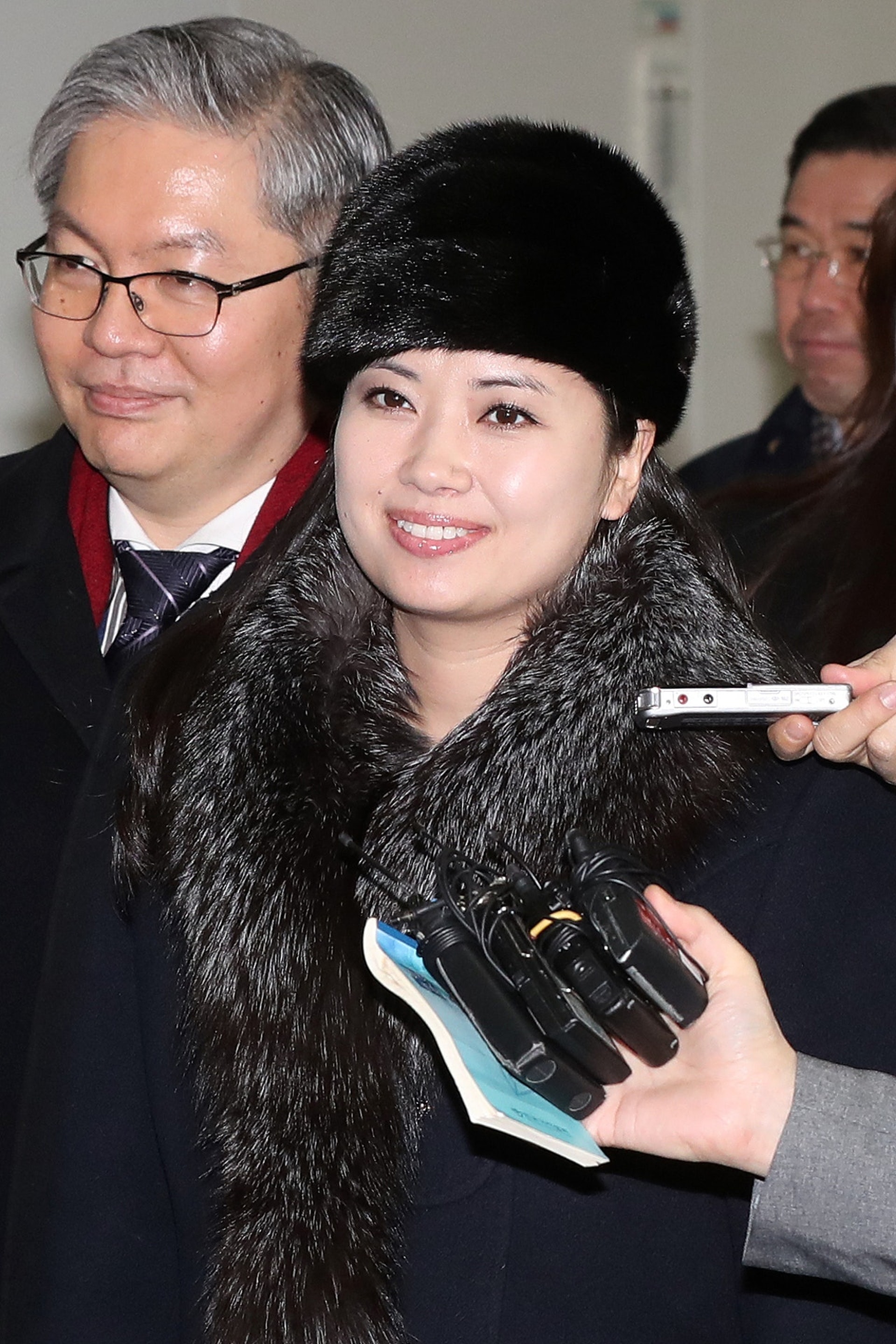 玄松月神秘現身特金會:玄松月被喻為「朝鮮少女時代團長」,2018年2月更帶團到韓國平昌冬奧進行表演。(視覺中國)