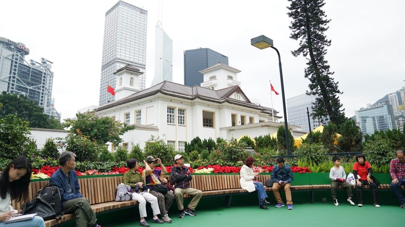 香港総督府(現香港礼賓府) 旨い リトグラフ 額つき 