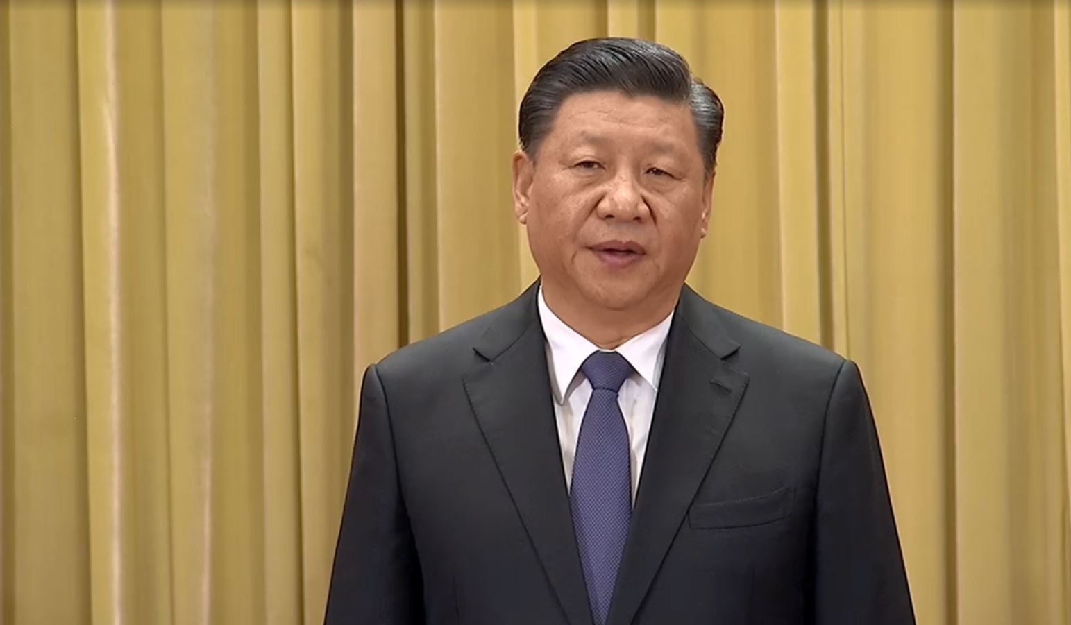 中共中央總書記、國家主席習近平出席《告台灣同胞書》發表40周年紀念會並發表重要對台講話，提出要探索「一國兩制台灣方案」。（影片截圖）