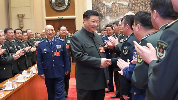 【2019兩會】習近平出席解放軍和武警部隊代表團全體會議 【2019兩會】習近平出席解放軍和武警部隊代表團全體會議