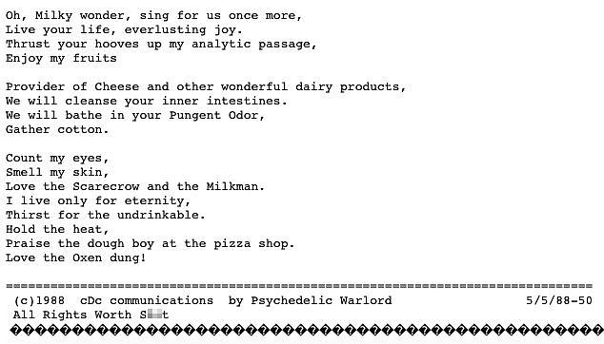 奧羅克黑歷史:奧羅克1988年寫了一首名為「牛牛之歌」的詩歌頌組織。(Twitter)