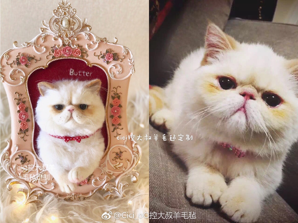 寵物逝世主人傷痛美少女製超逼真羊毛氈公仔神還原愛寵給安慰