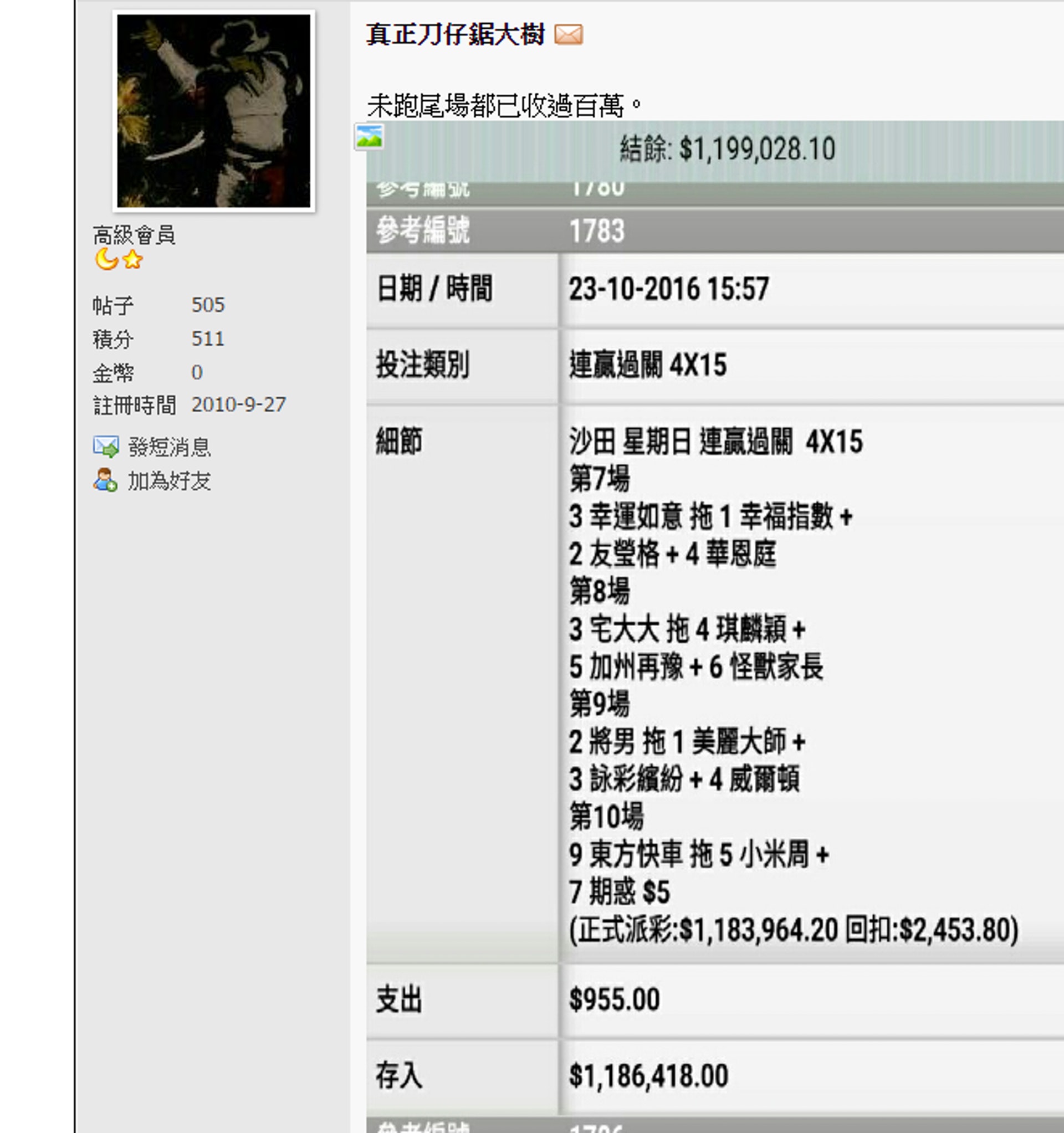 刀仔真的鋸大樹 網上傳馬迷下注千元贏逾1600萬 香港01 熱爆話題 刀仔真的鋸大樹 網上傳馬迷下注千元贏逾1600萬 香港01 熱爆話題