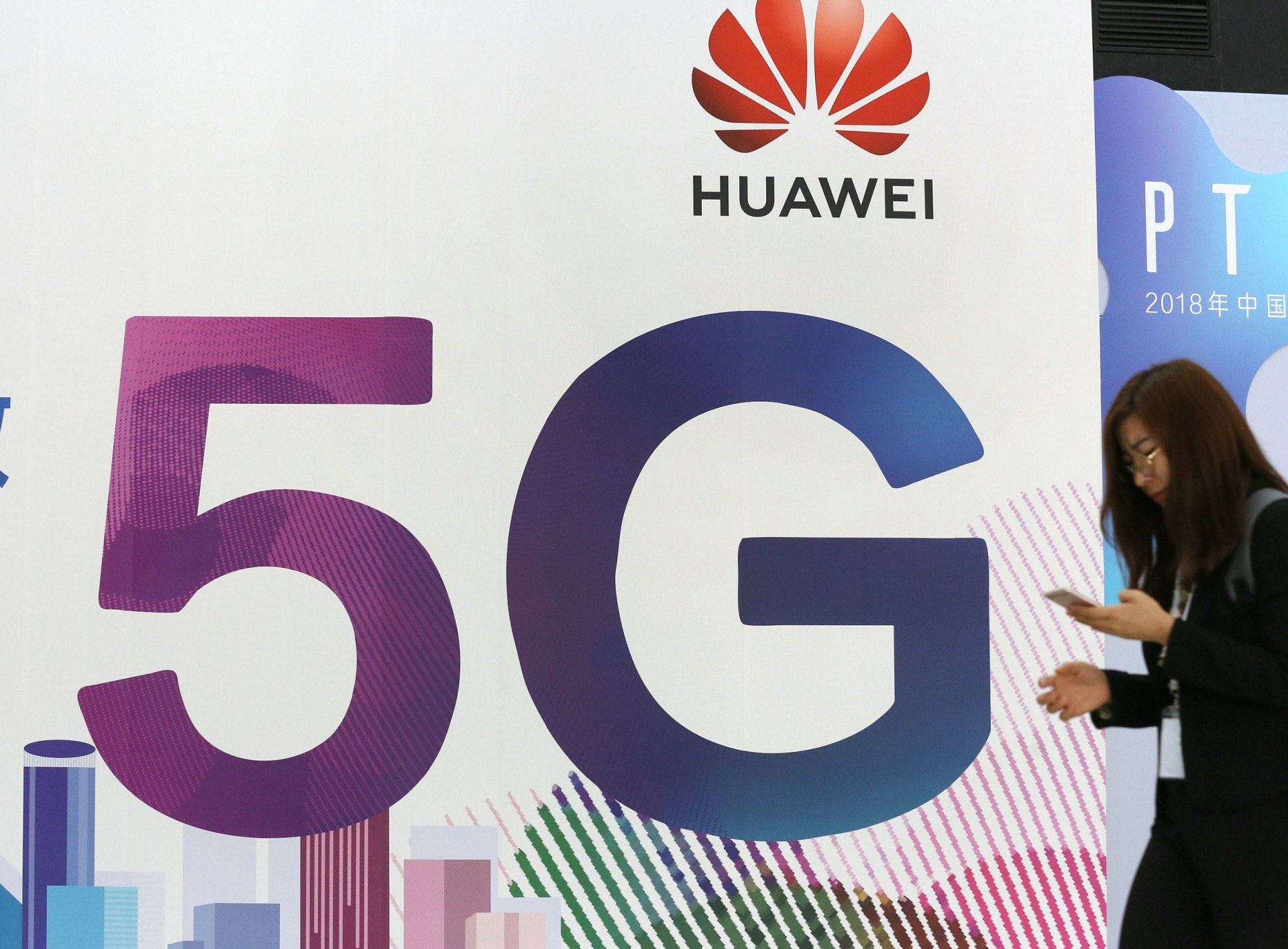 美國指控中國電訊商華為公司有安全威脅,帶頭抵制中國5G網絡供應商。(資料圖片/視覺中國)
