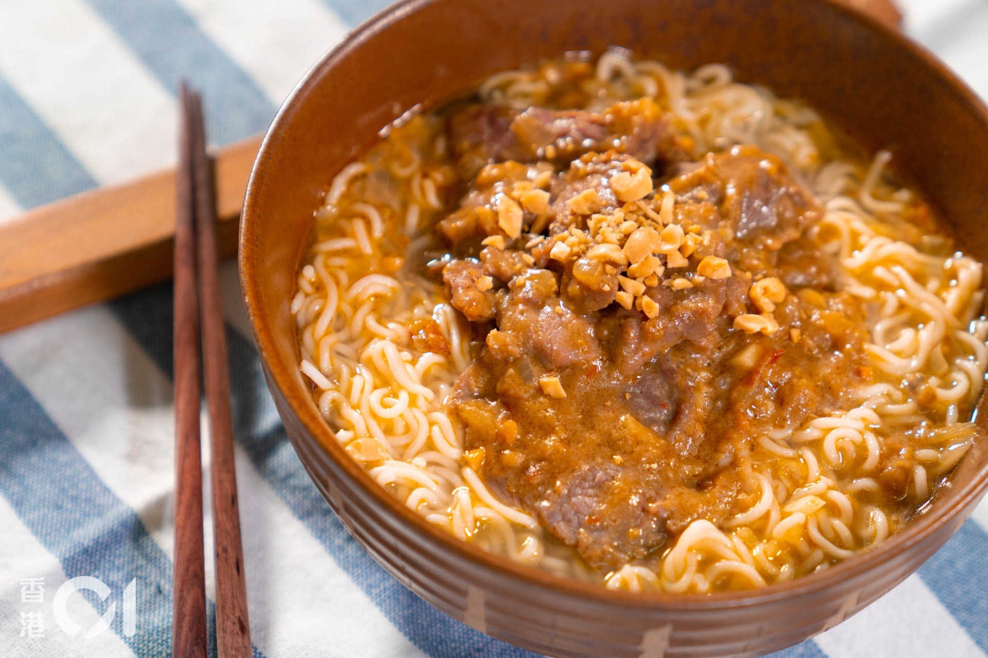 沙嗲牛肉麵(資料圖片/李賢華攝) 沙嗲牛肉麵(資料圖片/李賢華攝)