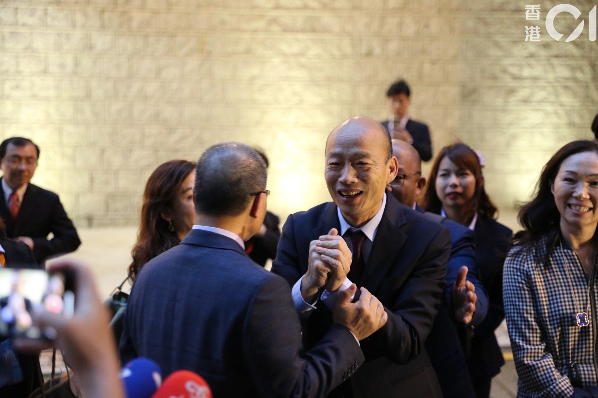 韓國瑜在參訪期間表示,當總統需符合「台灣安全人民有錢」的條件。(李虎門攝) 韓國瑜在參訪期間表示,當總統需符合「台灣安全人民有錢」的條件。(李虎門攝)
