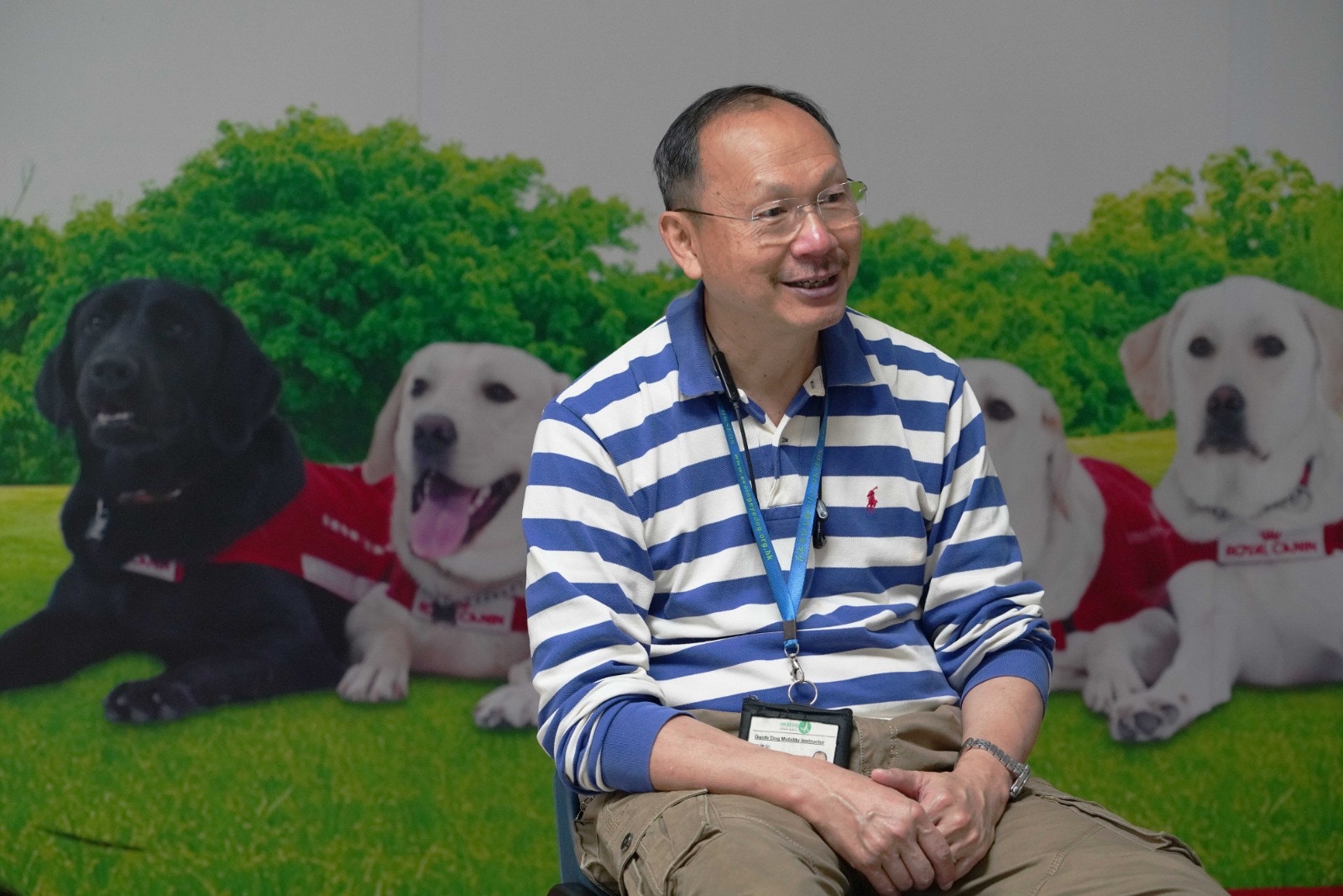 香港導盲犬服務中心主席張偉民盼大眾一同支持導盲犬服務,讓有關服務得以延續,而非曇花一現。(高仲明攝) 香港導盲犬服務中心主席張偉民盼大眾一同支持導盲犬服務,讓有關服務得以延續,而非曇花一現。(高仲明攝)