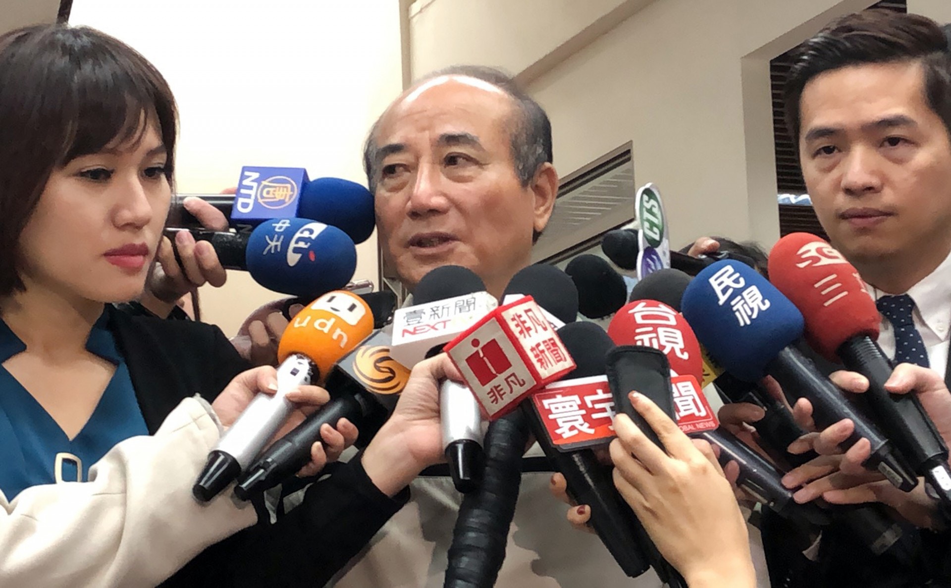 王金平批評黨內總統初選機制。（中央社）