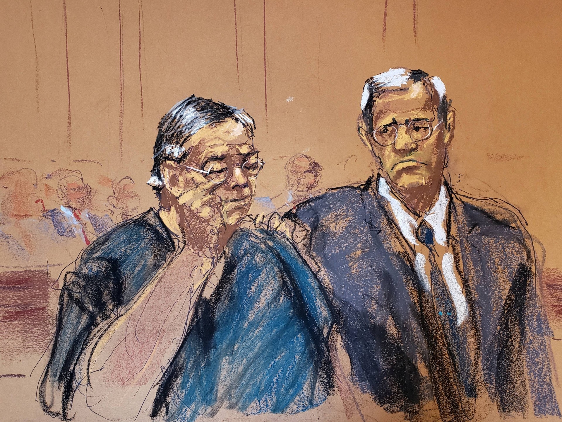 何志平判刑時,神情哀傷。(路透社) 何志平判刑時,神情哀傷。(路透社)