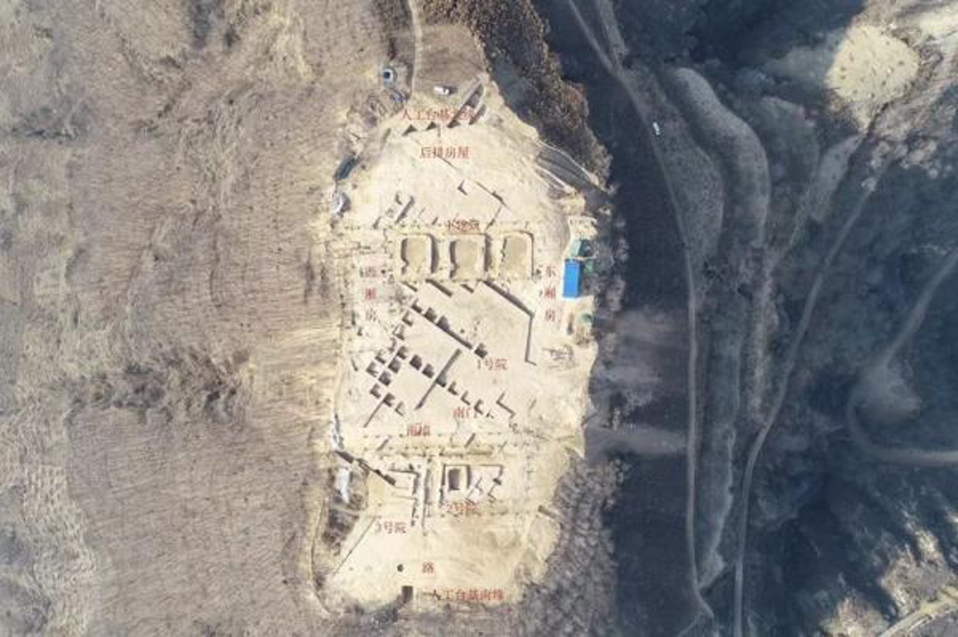 陝西延安蘆山峁新石器時代遺址(澎湃新聞)