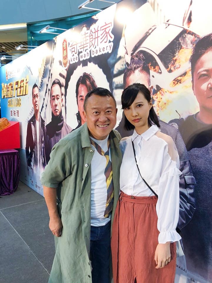 藝人曾志偉也有鼓勵Sarena，令她更勇敢面對病魔。（李明蔚Facebook圖片）