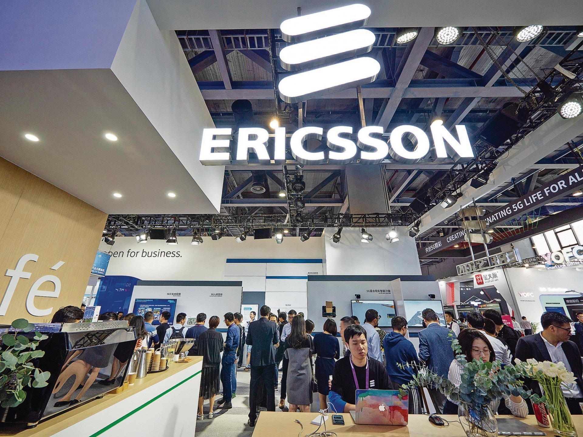 2018年的流動通訊基礎設施全球份額調查顯示，愛立信（Ericsson）時隔2年重奪首位寶座。（視覺中國）