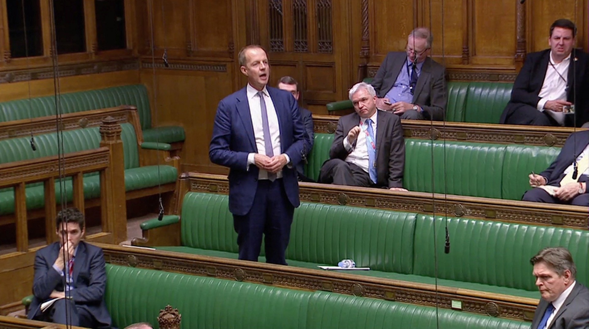 提出其中一個投票項目「單一市場2.0」的博爾斯，表示受不了保守黨的狀況決定退黨。（路透社）