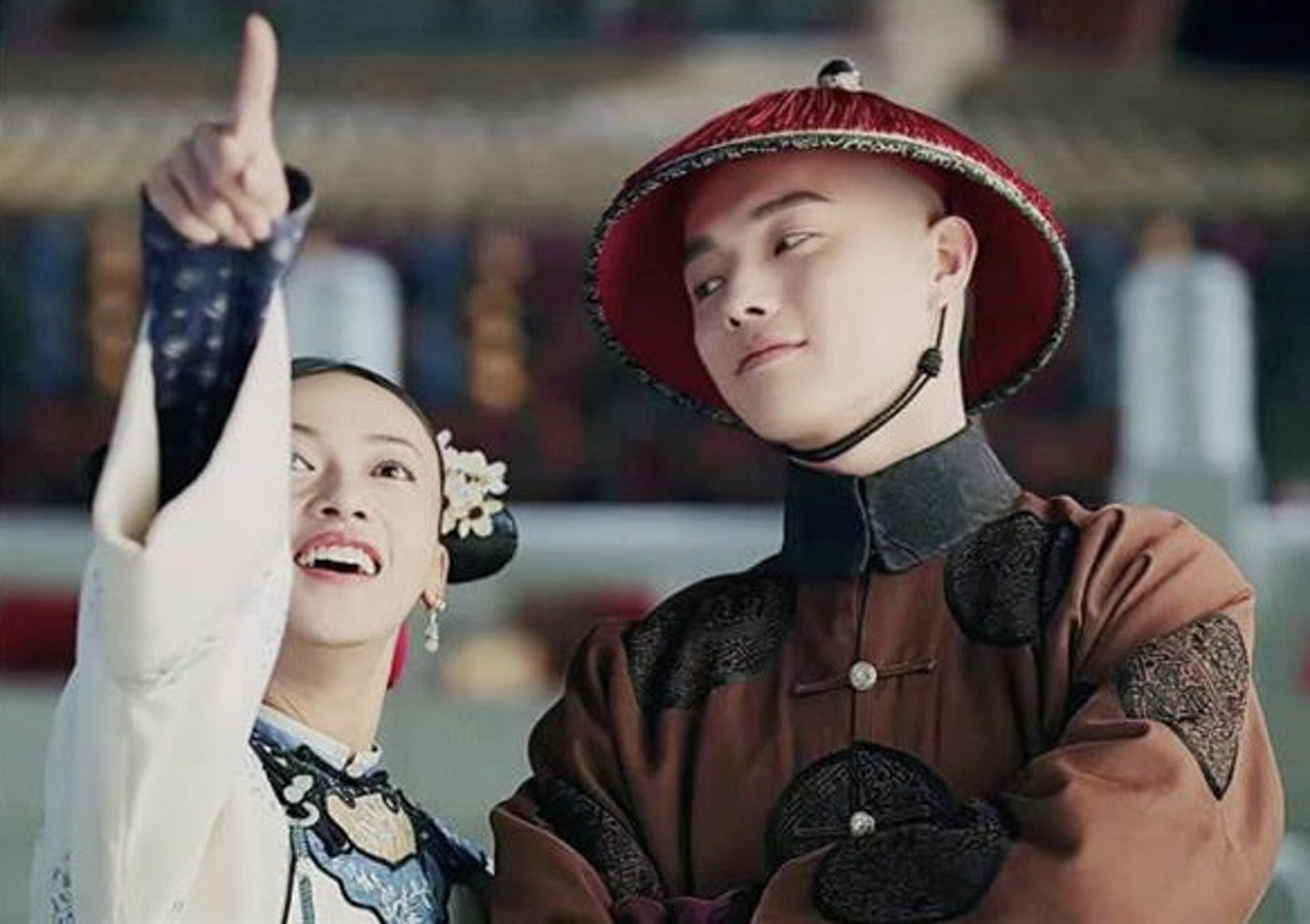 傅恆、魏瓔珞CP(許凱、吳謹言飾)(《延禧攻略》劇照) 傅恆、魏瓔珞CP(許凱、吳謹言飾)(《延禧攻略》劇照)