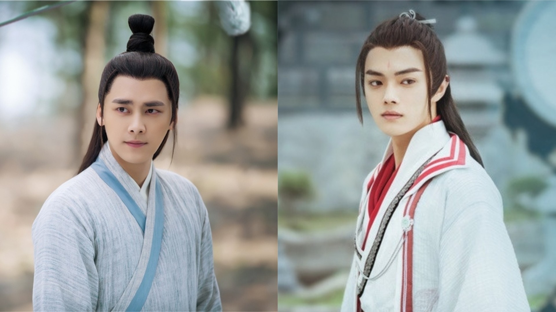 李易峰《青雲志》VS許凱《從前有座靈劍山》仙俠造型（劇照）