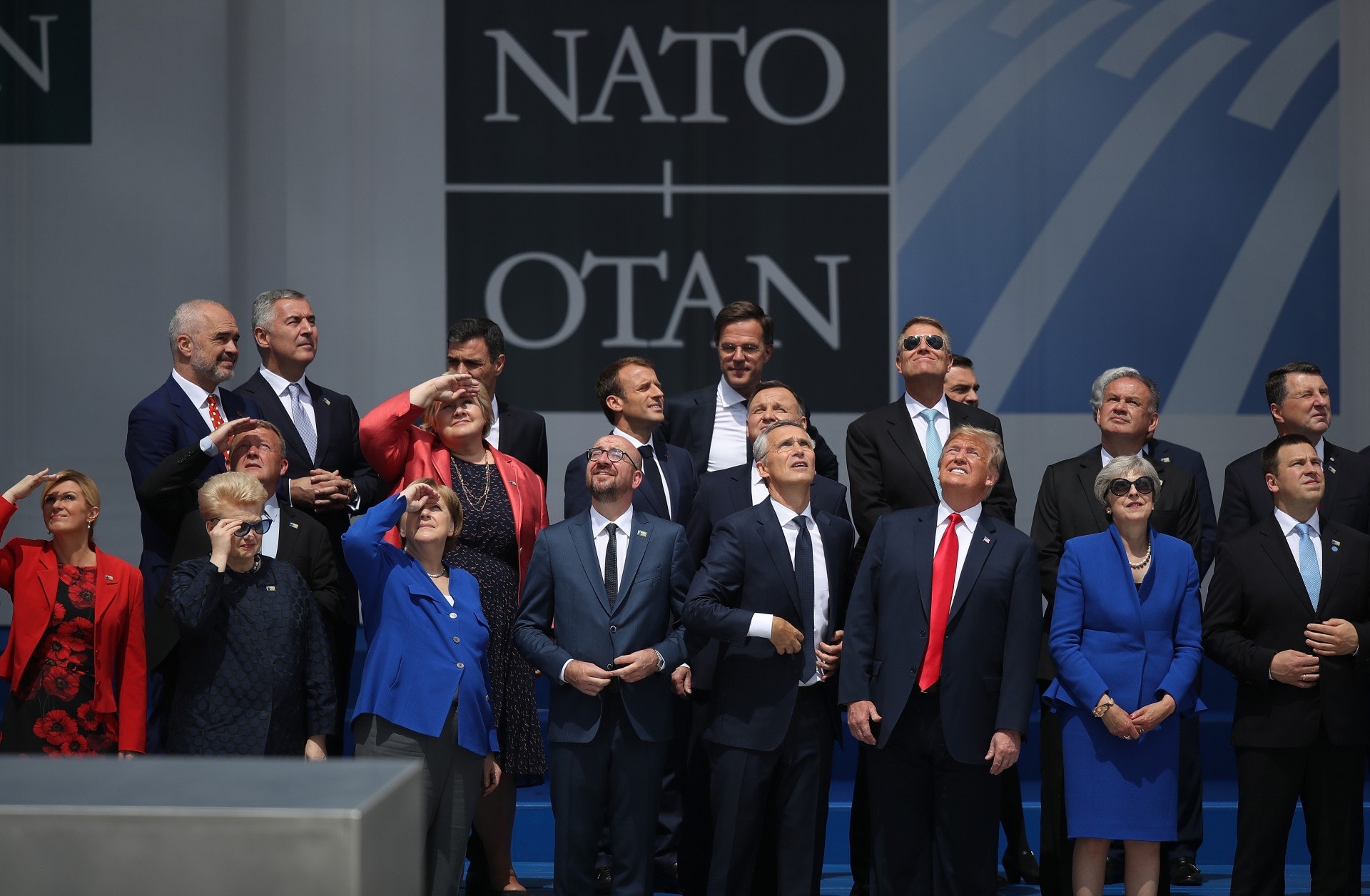 4月4日是北約70周年。特朗普對盟友大力施壓的策略雖然奏效,但賠上與其他成員國的友好關係。2018年更上演史上最分裂峰會。(Getty Images)