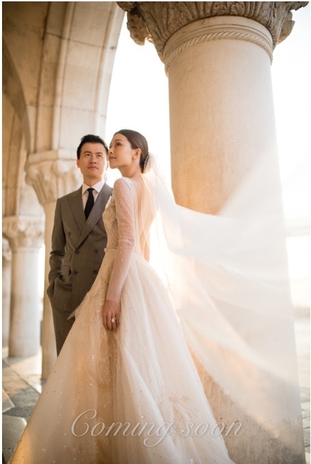 Janice Man将会在10月于意大利米兰举行古堡婚礼，早前一对新人到当地影婚纱相。