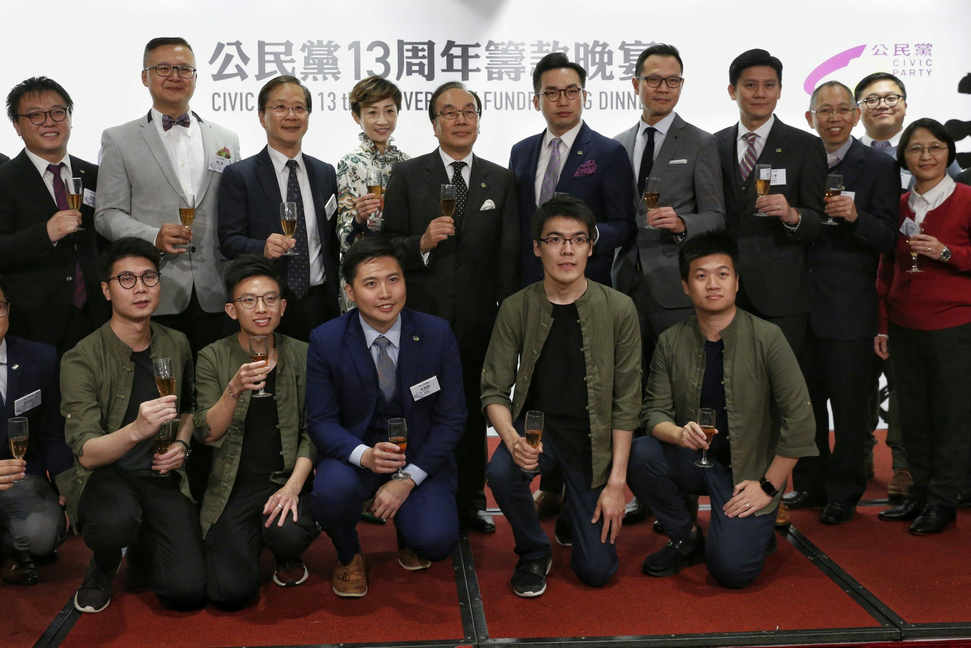 公民黨今晚舉行十三周年籌款晚宴。(張浩維攝) 公民黨今晚舉行十三周年籌款晚宴。(張浩維攝)