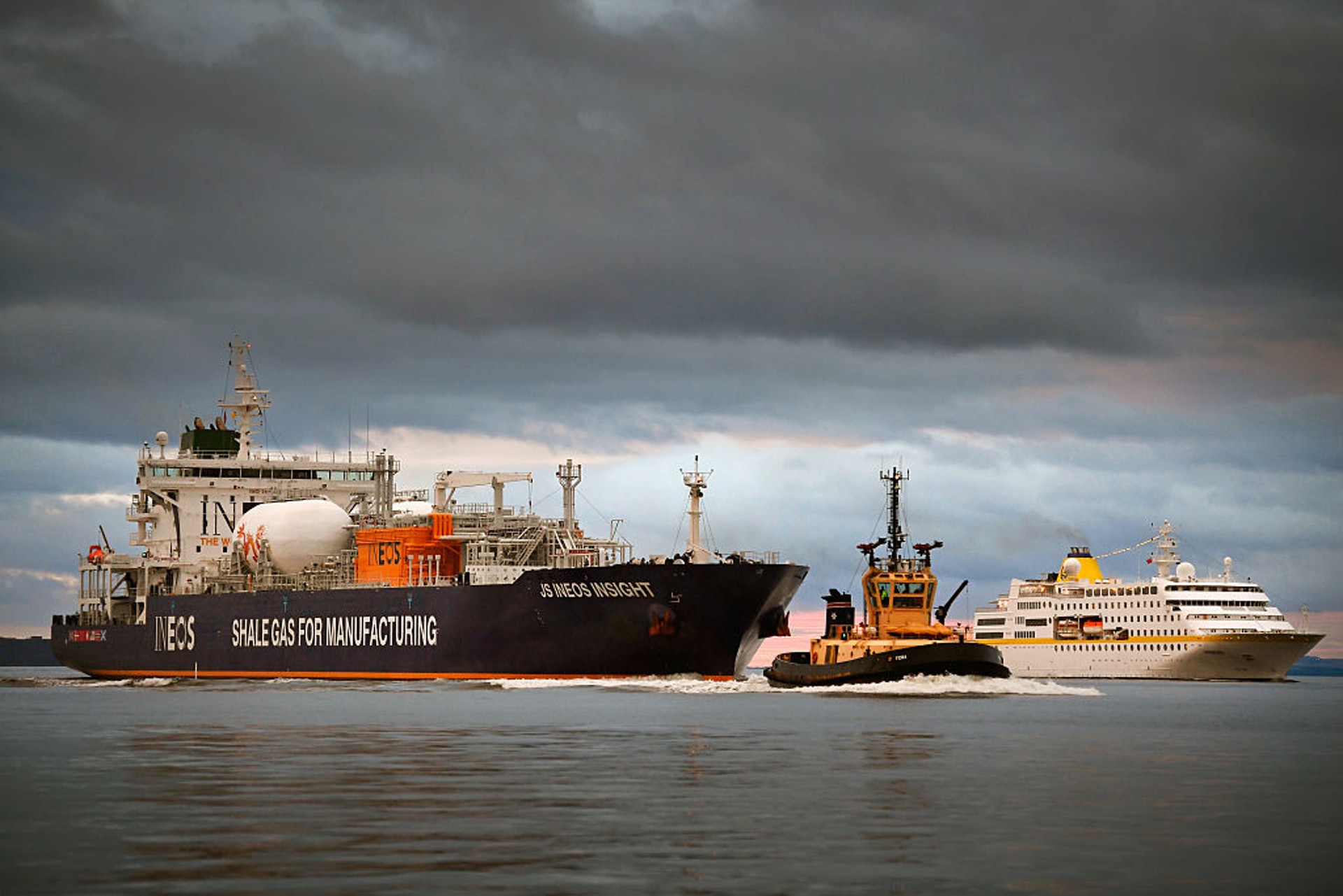 2016年9月27日,第一艘裝載美國頁岩油的油輪抵達英國。近年來,美國靠頁岩油出口已成為最大石油出口國之一(GettyImages)