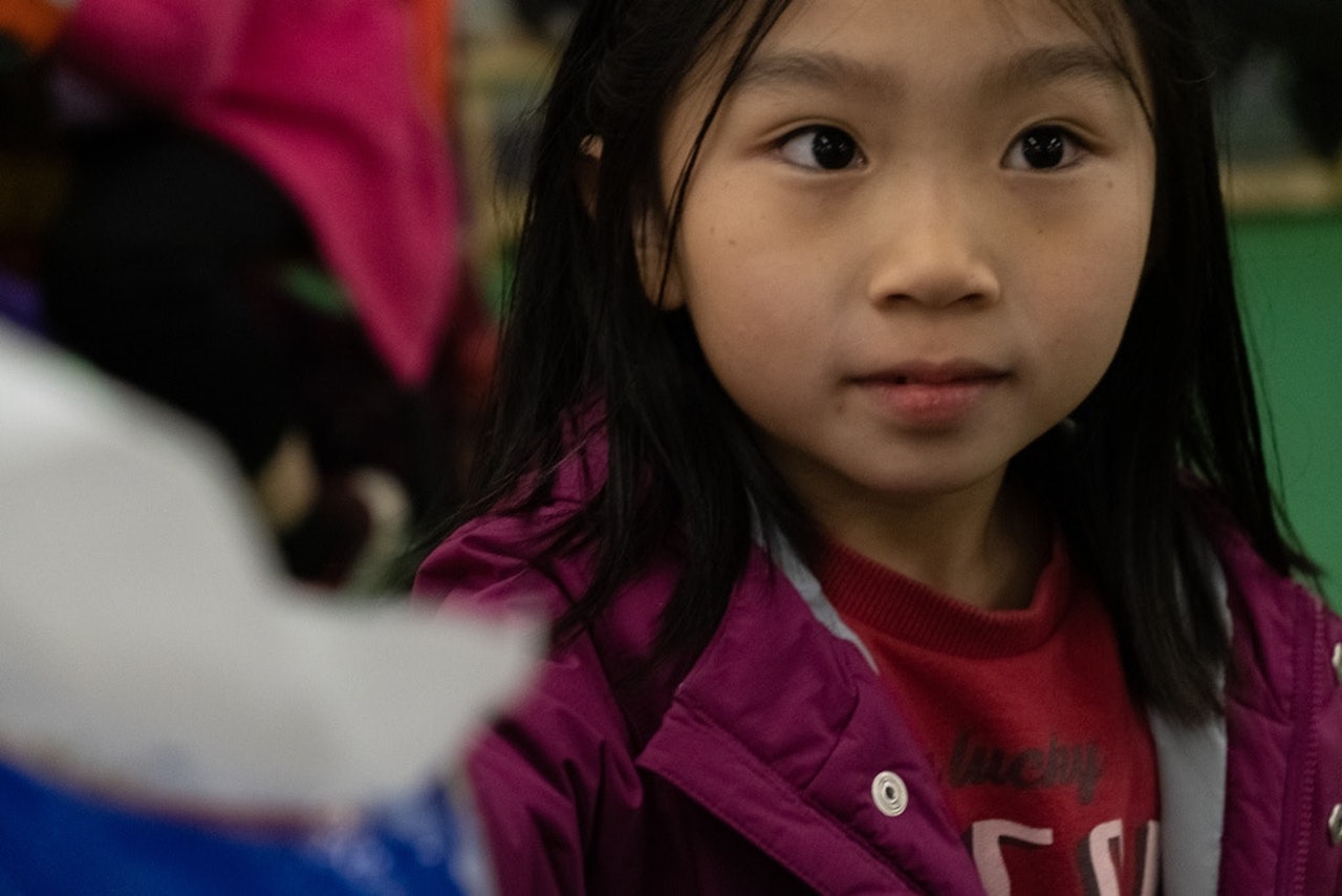 大埔銘恩小學一年級學生姚靖。 大埔銘恩小學一年級學生姚靖。