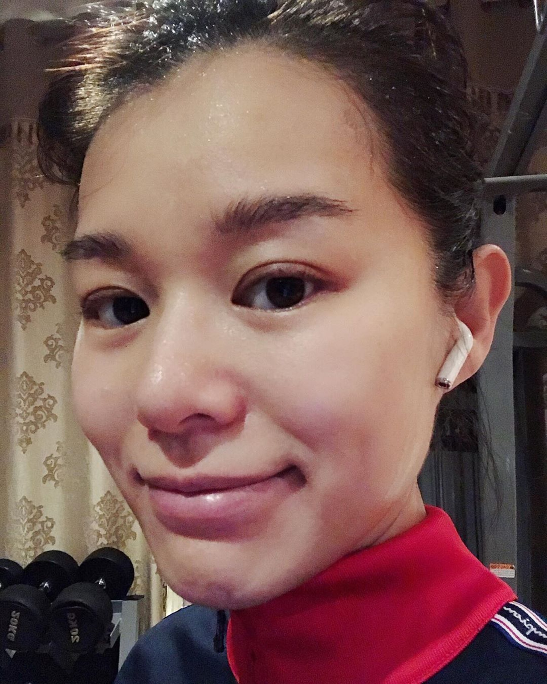 胡杏兒陀第二胎鼻子又變大,網民猜測她今次又是懷男B。(IG圖片) 胡杏兒陀第二胎鼻子又變大,網民猜測她今次又是懷男B。(IG圖片)