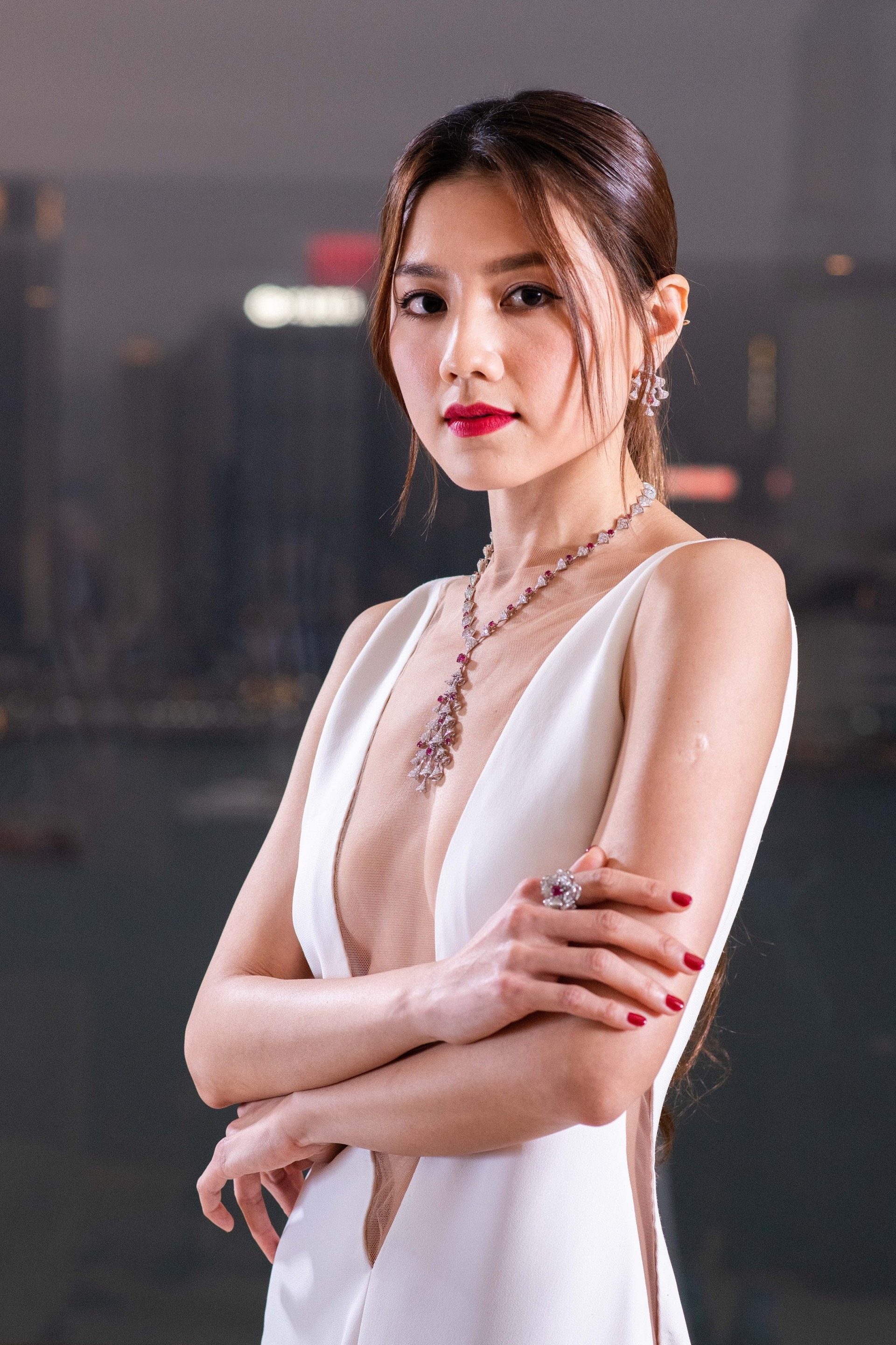 周秀娜佩戴的BVLGARI項鍊，竟不是最場最貴的一條？(品牌提供)