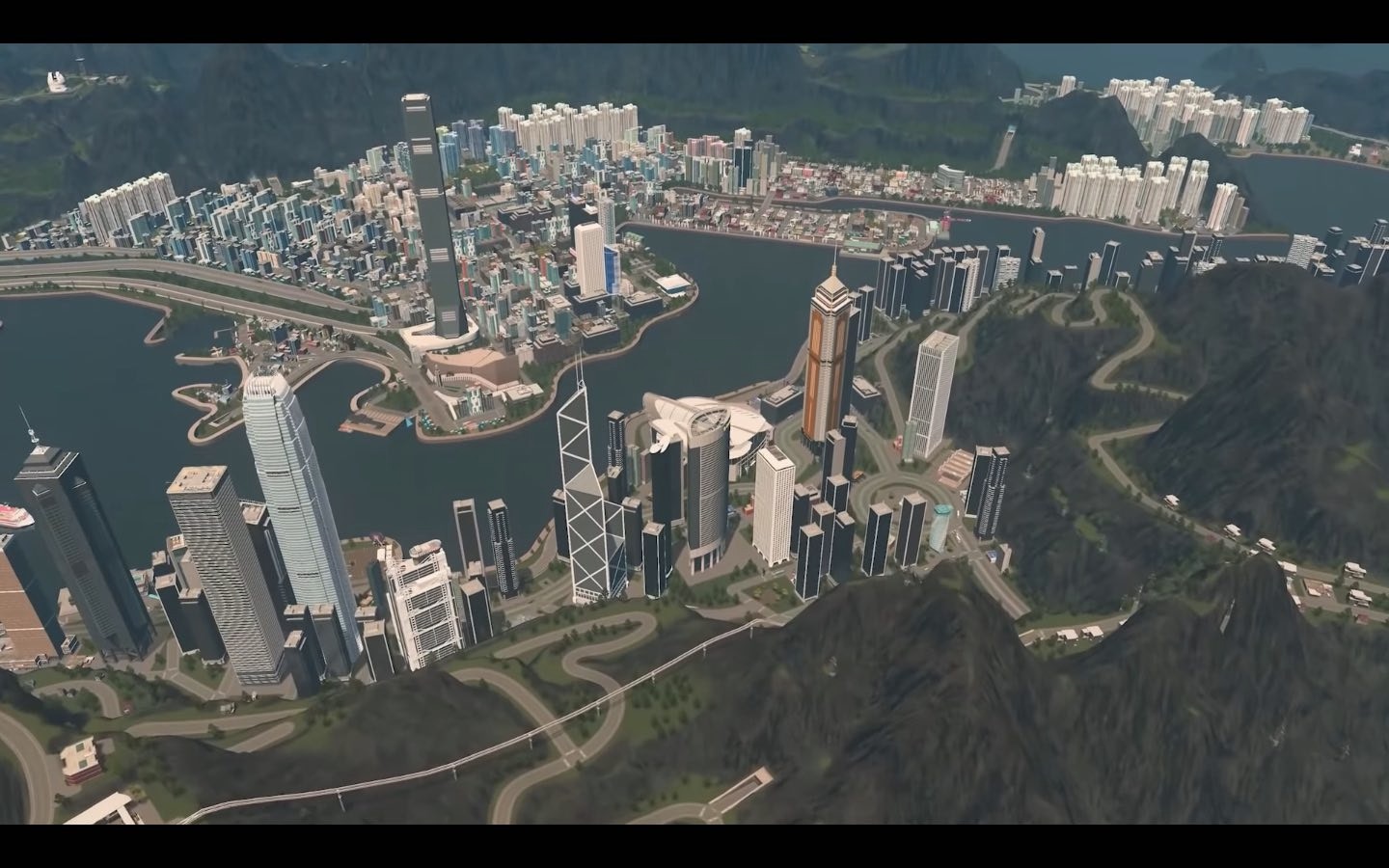 香港3d 重建幾可亂真高手用 大都會天際 遊戲再建港九新界