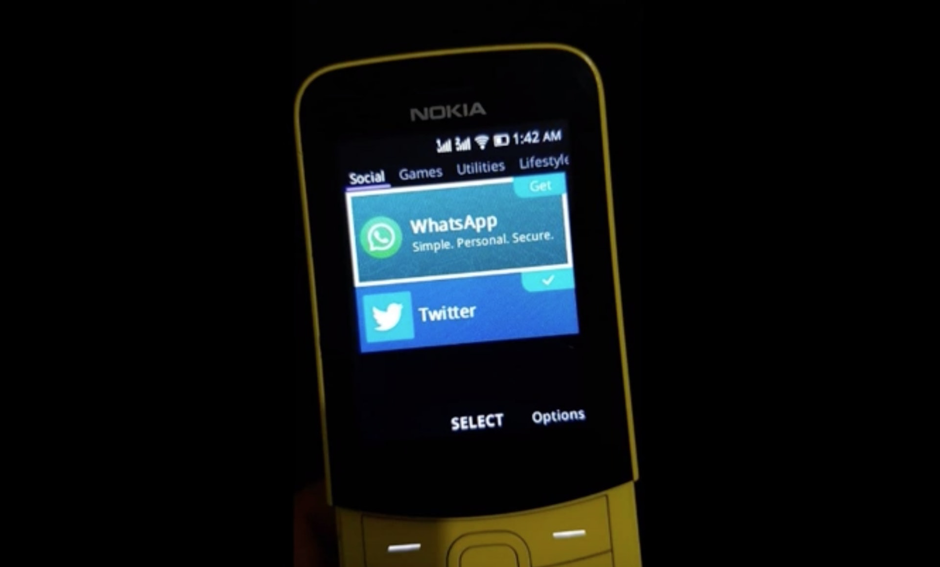 nokia 8110 專用whatsapp facebook出爐