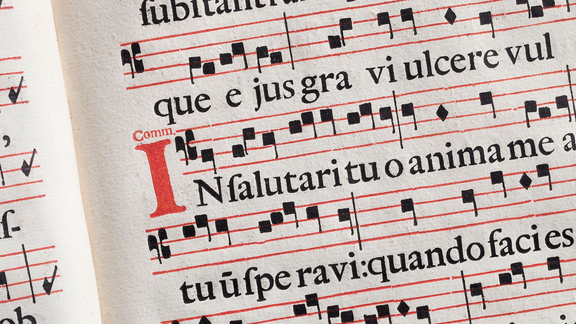 Gregorian Chant 的樂譜（網上圖片）