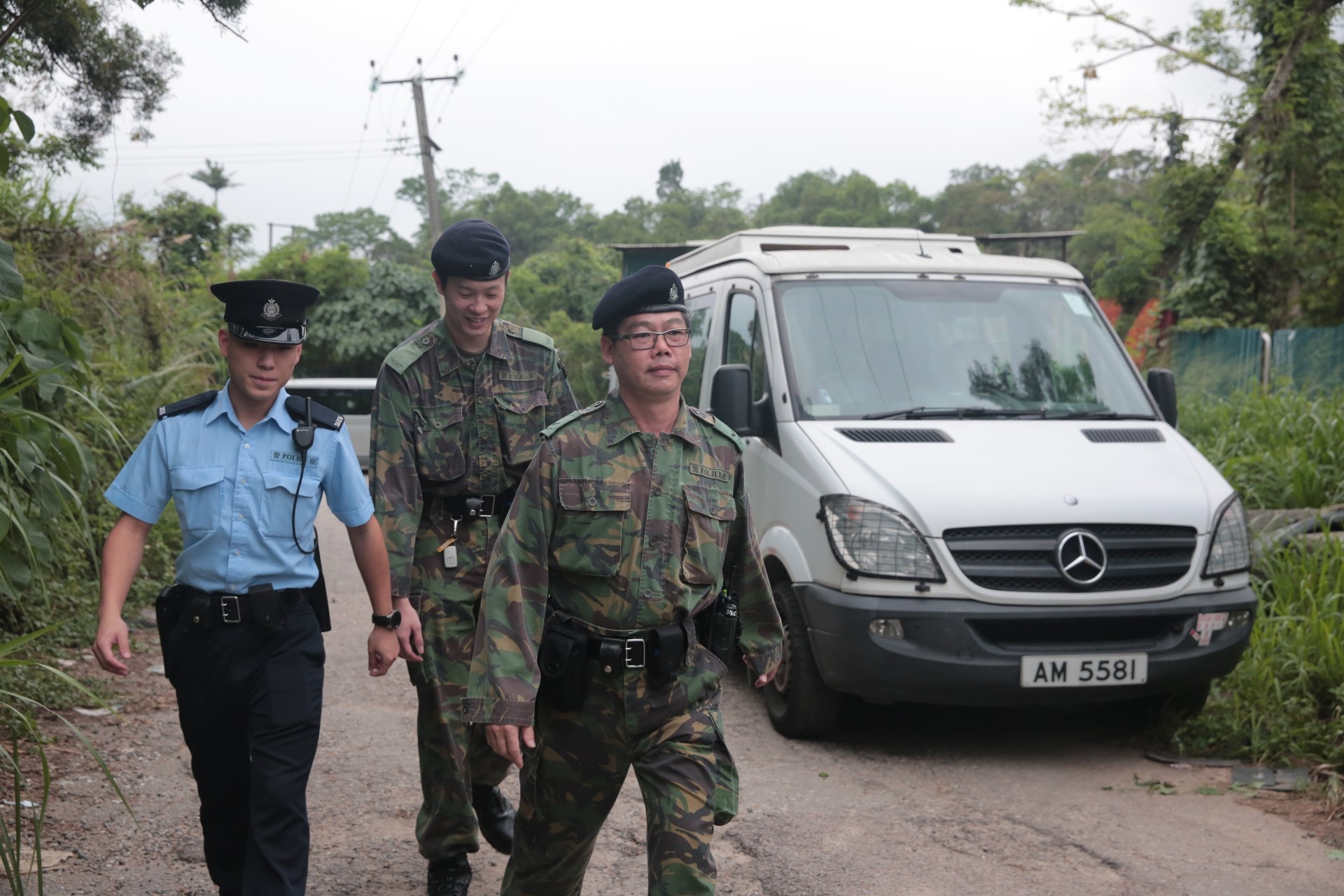 現時案件交由邊界警區重案組接手。(梁銘康攝) 現時案件交由邊界警區重案組接手。(梁銘康攝)