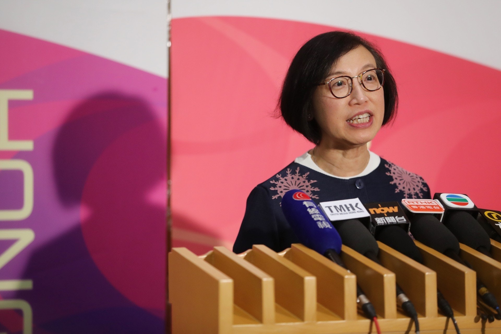陳肇始今在出席活動後,指自己從來沒說過在醫院管理局工作18個月是不吸引。 (資料圖片/李澤彤攝) 陳肇始今在出席活動後,指自己從來沒說過在醫院管理局工作18個月是不吸引。 (資料圖片/李澤彤攝)
