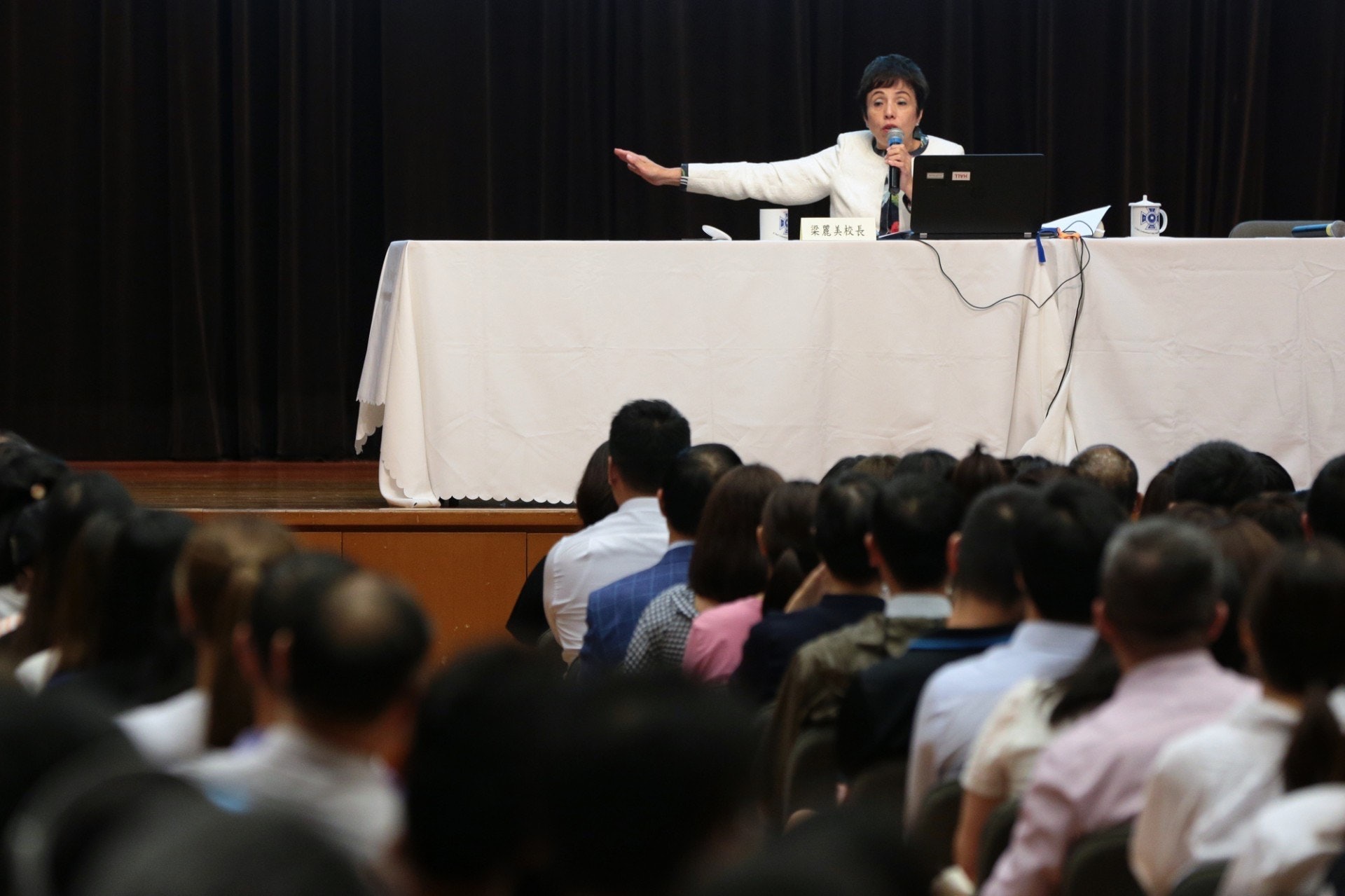 聖保羅男女中學附屬小學校長梁麗美。(攝影:羅君豪) 聖保羅男女中學附屬小學校長梁麗美。(攝影:羅君豪)