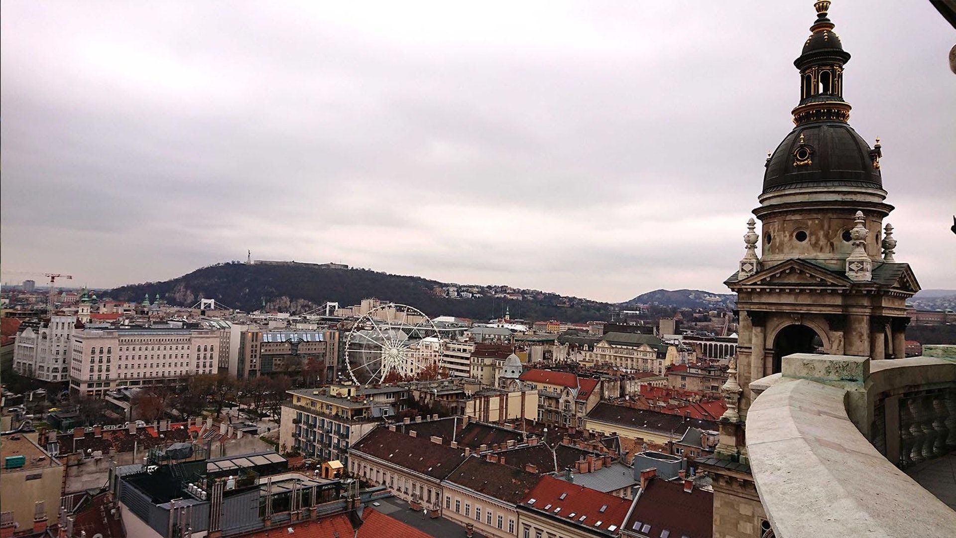 聖伊什特萬聖殿觀景台的風景。(作者提供)