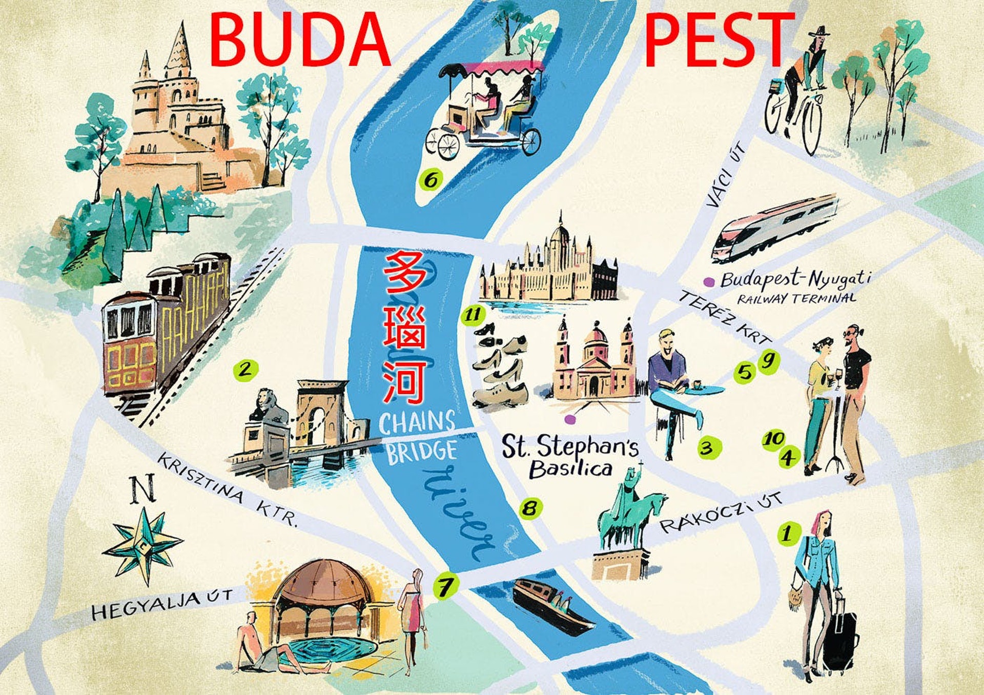 在1873年合併之前,過去人們稱這裏是佩斯布達(Pest-Buda)。(作者提供)