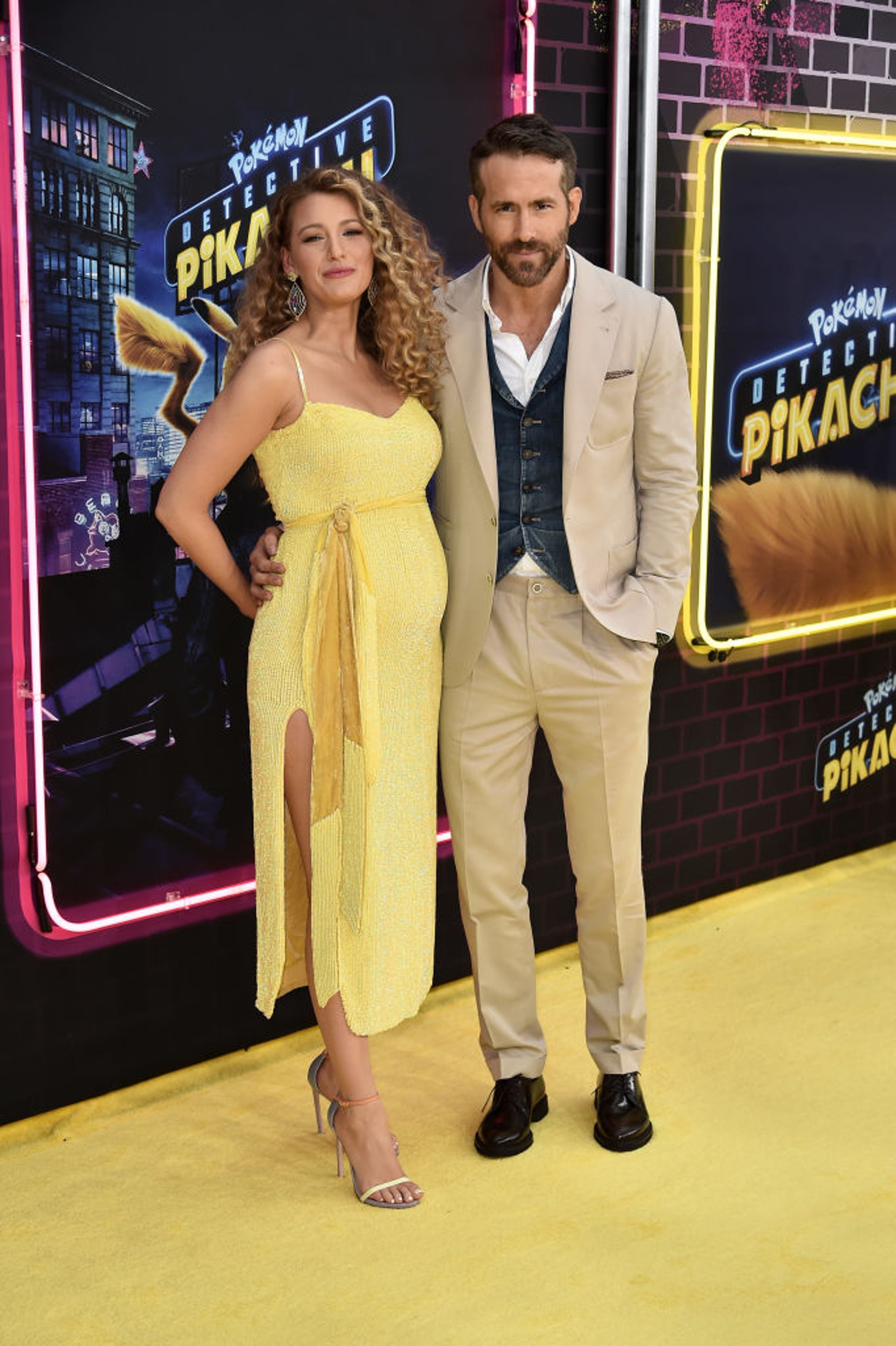 Blake Lively陪老公Ryan Reynolds出席首映禮,大肚亮相宣布懷孕喜訊!(Getty Images) Blake Lively陪老公Ryan Reynolds出席首映禮,大肚亮相宣布懷孕喜訊!(Getty Images)