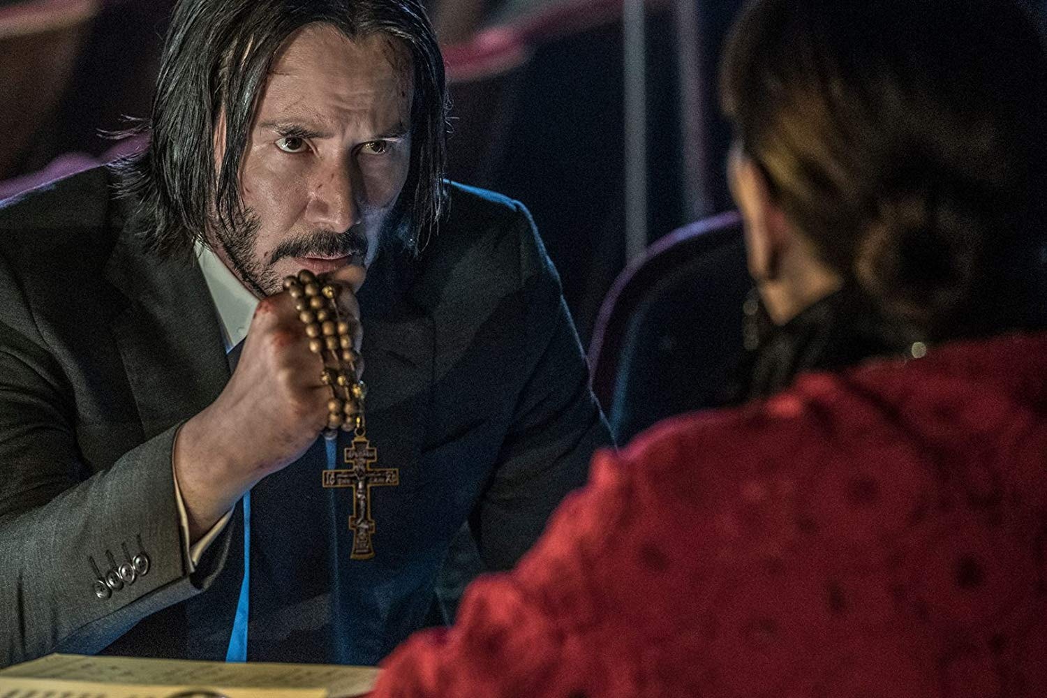 奇洛李維斯、荷爾芭莉（《殺神3》John Wick: Chapter 3 – Parabellum劇照）